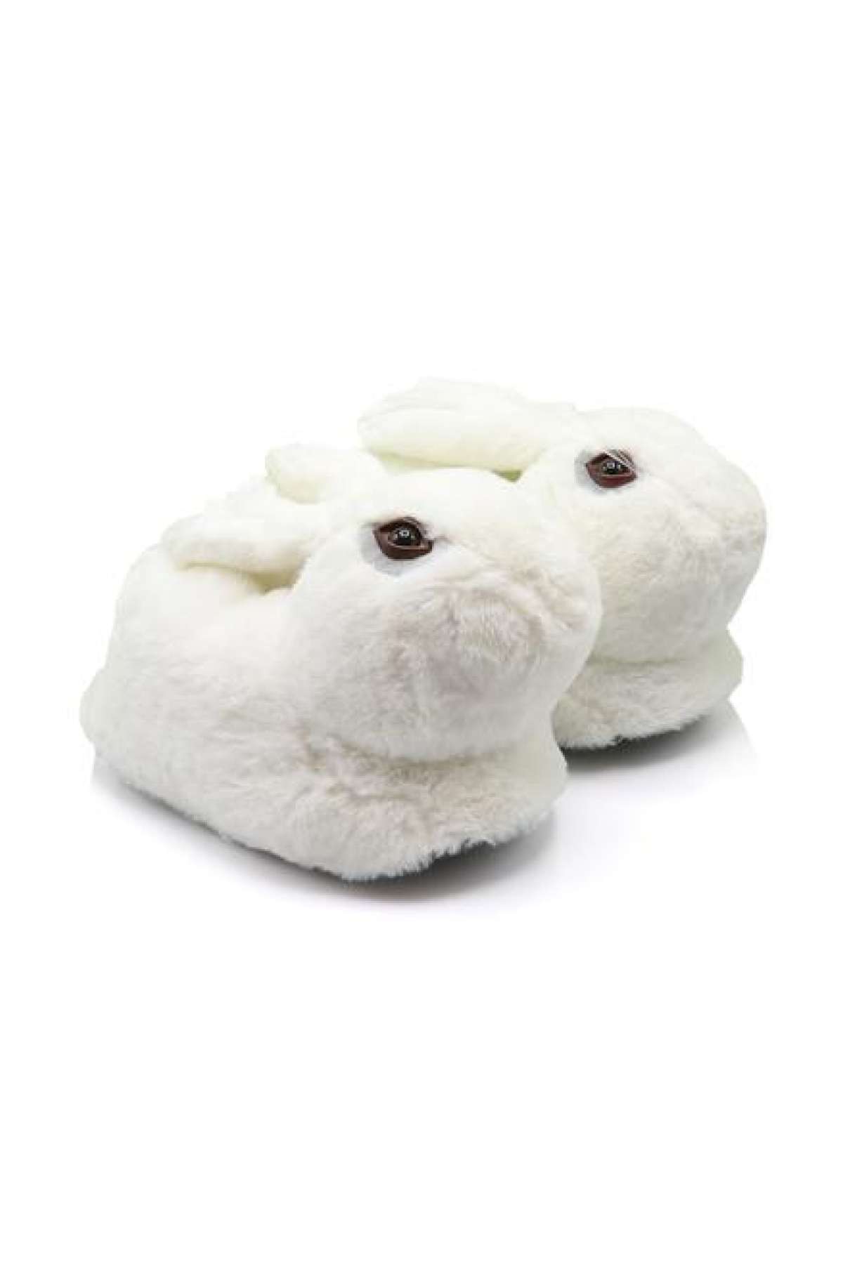 Twigy Zulu Beyaz Kadın Panduf Terlik YY0322 - Görsel 4