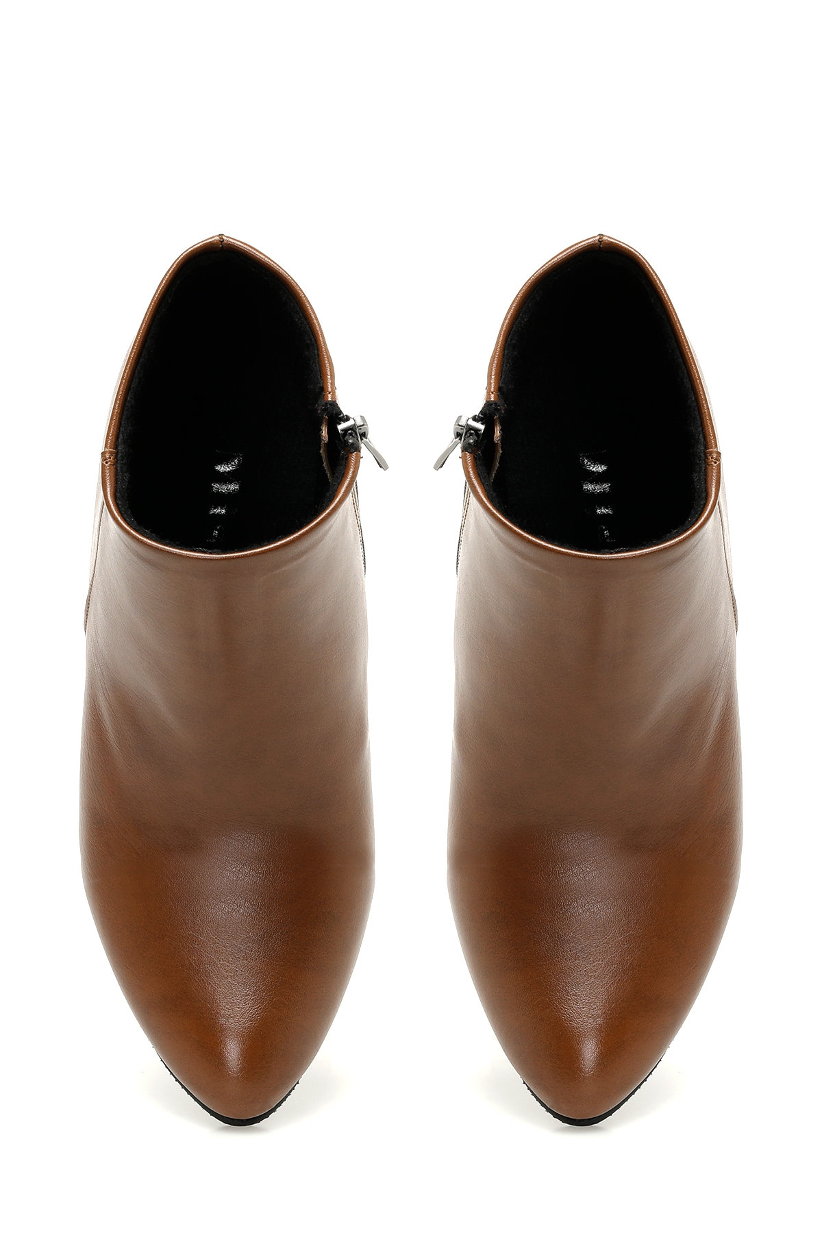 DW21022 3PR Taba Kadın Topuklu Bot - Görsel 5