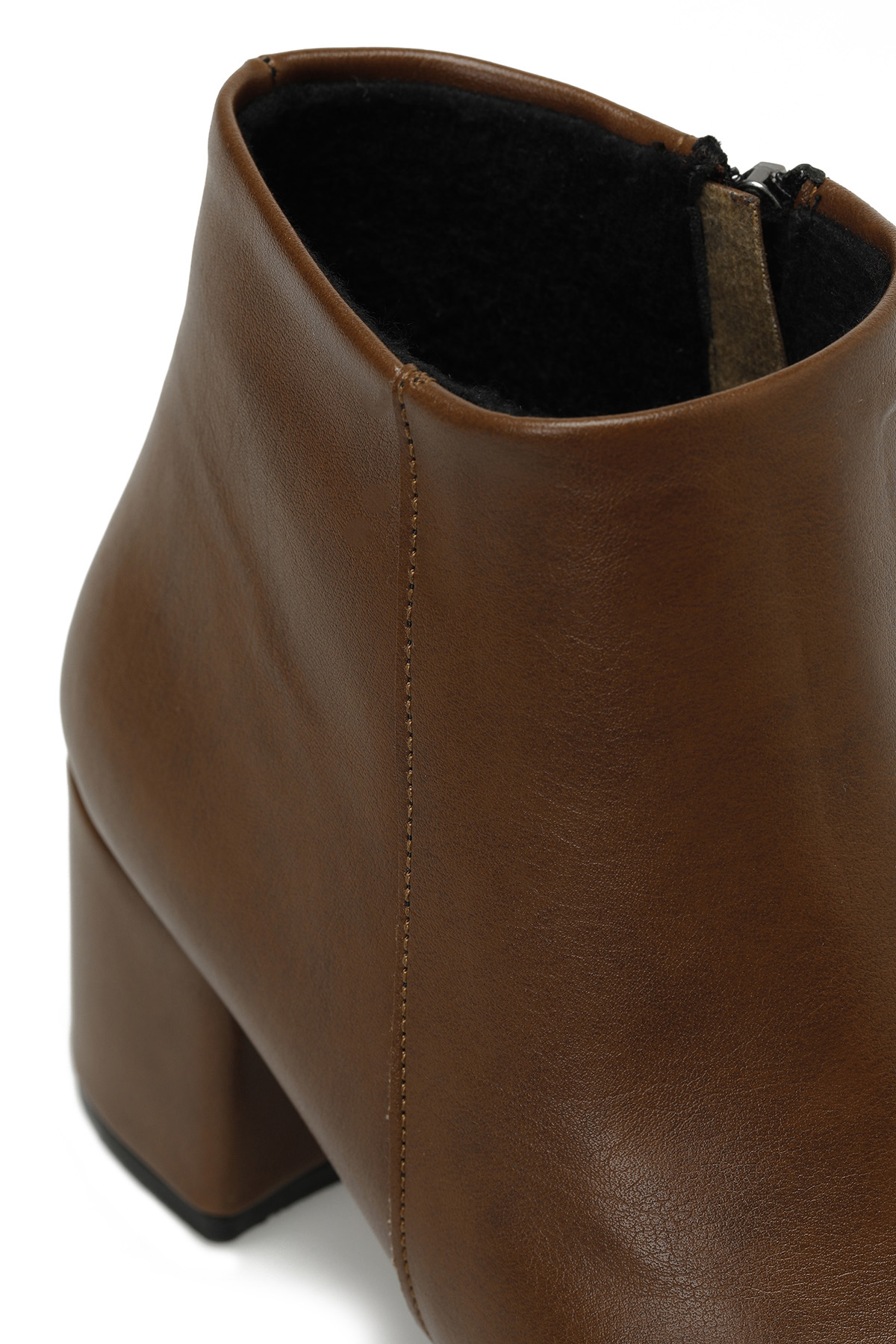 DW21022 3PR Taba Kadın Topuklu Bot - Görsel 8