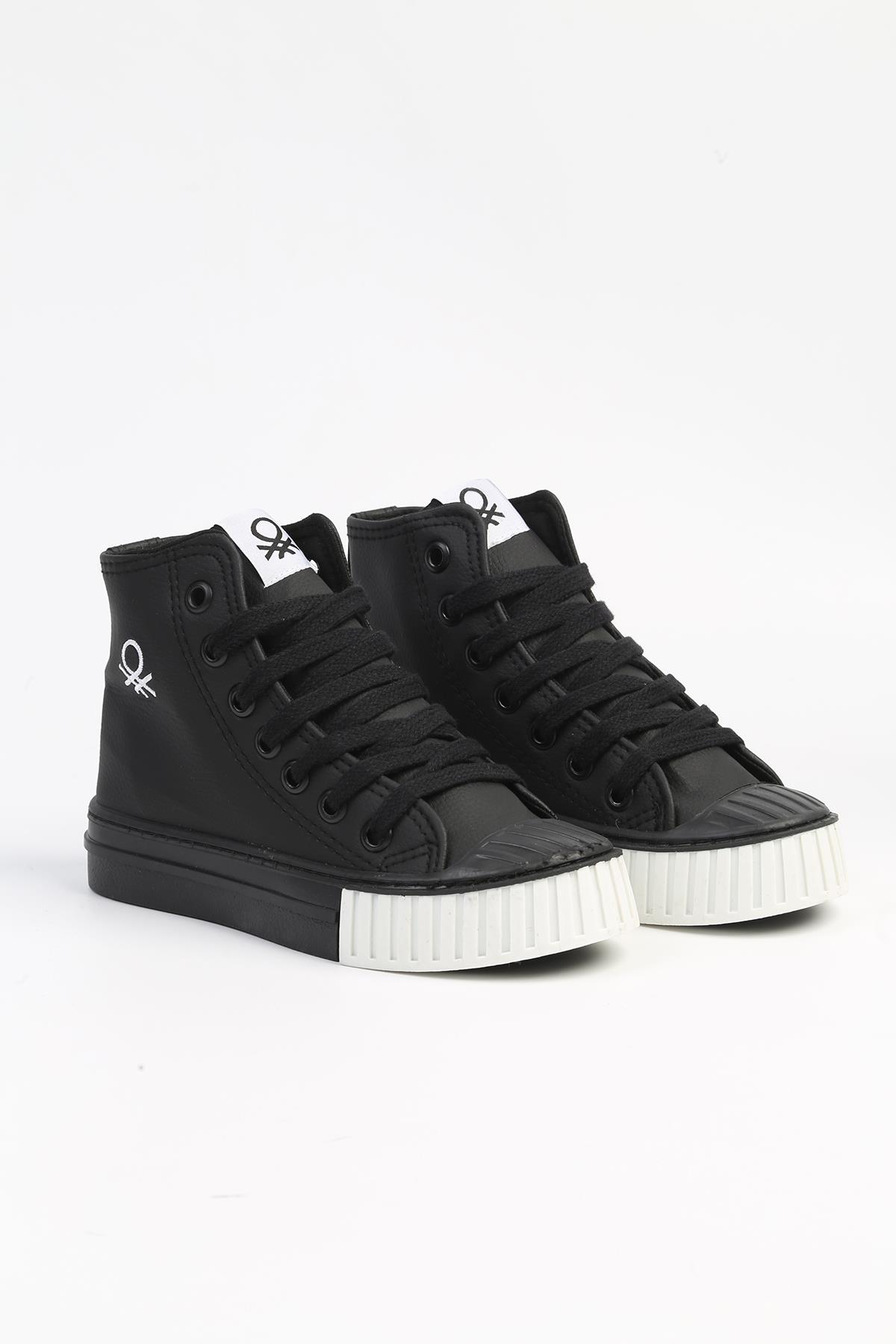 ® | BN-30560 - 3114 Siyah Beyaz - Çocuk Spor Ayakkabı - Görsel 3