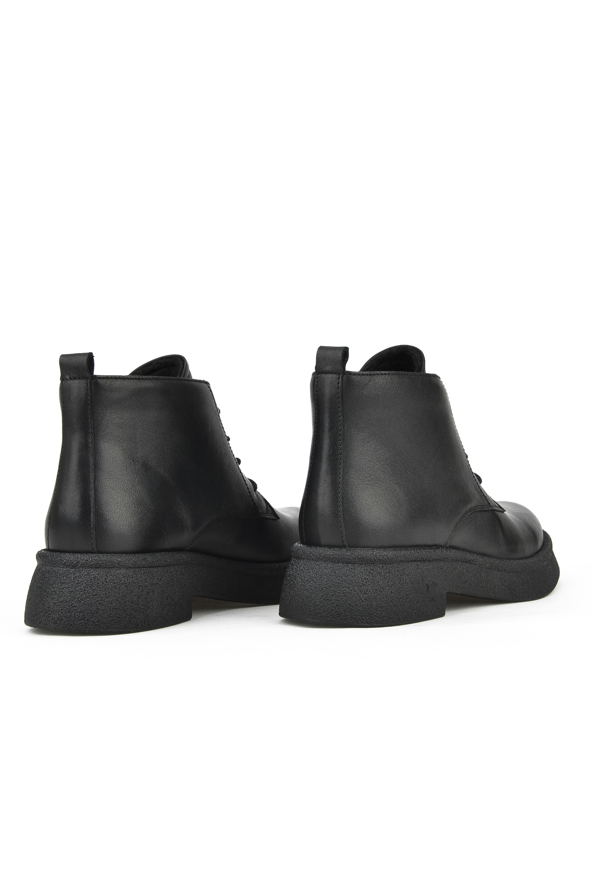 Kadın Hakiki Deri Bot 14319Z66195 Siyah - Görsel 4