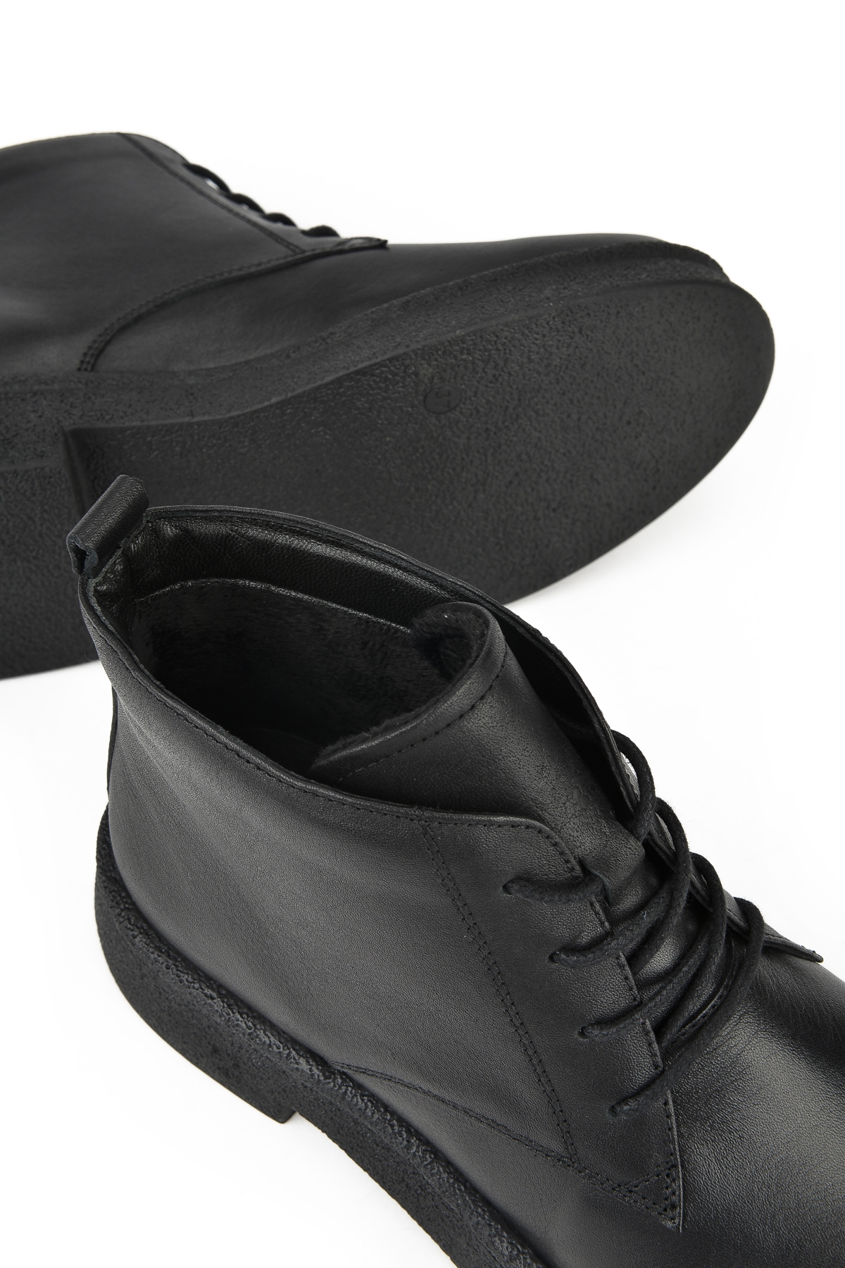 Kadın Hakiki Deri Bot 14319Z66195 Siyah - Görsel 5