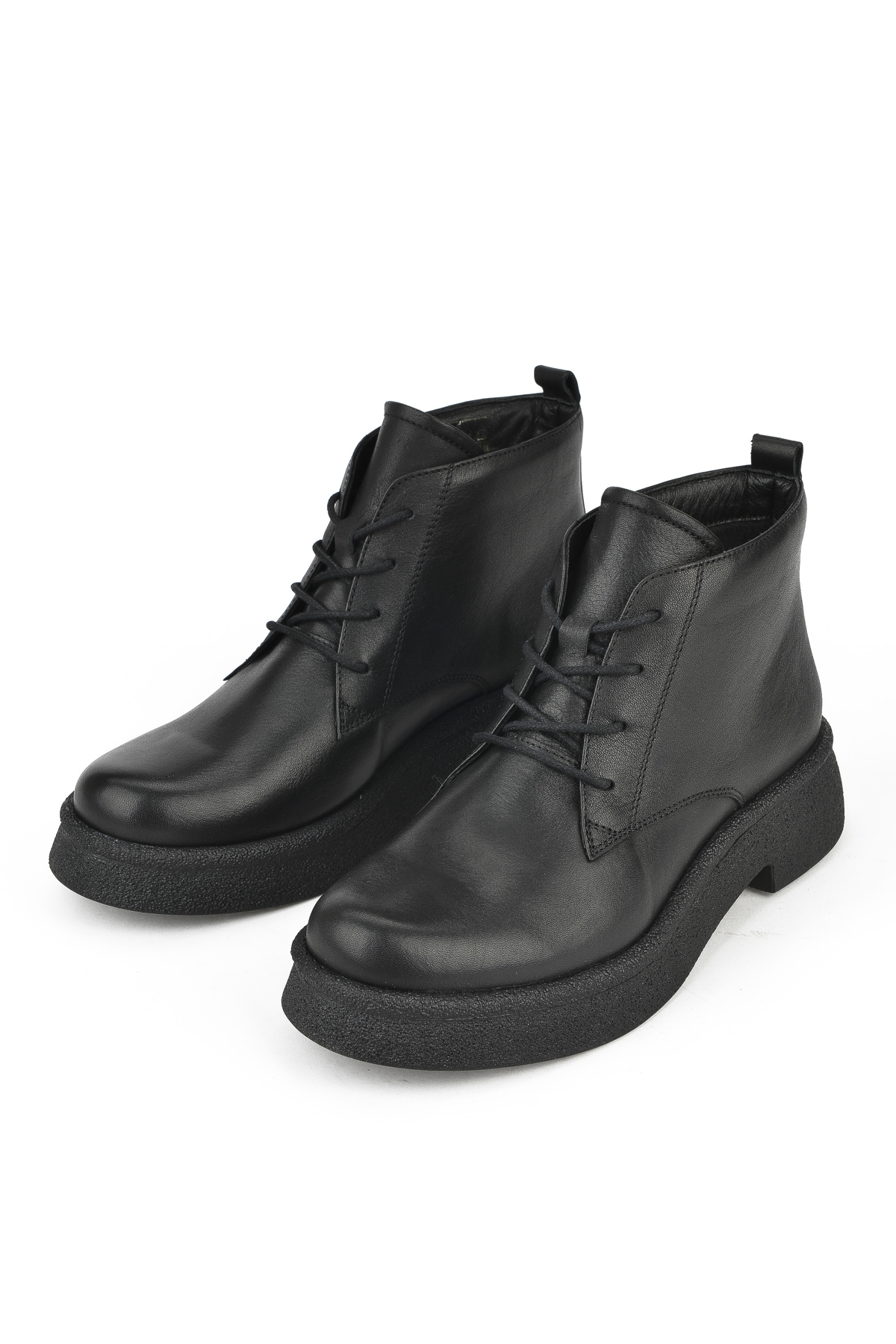 Kadın Hakiki Deri Bot 14319Z66195 Siyah - Görsel 6