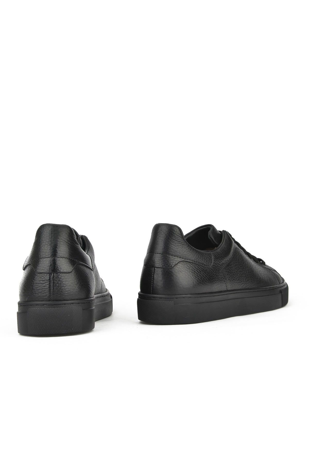 Erkek Hakiki Deri Sneaker 1431026ZF7 Siyah - Görsel 3