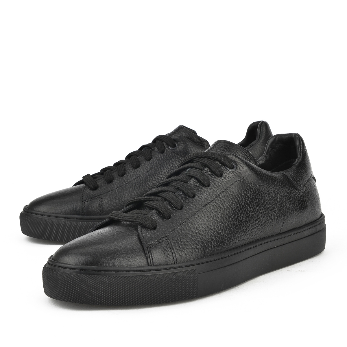 Erkek Hakiki Deri Sneaker 1431026ZF7 Siyah - Görsel 6