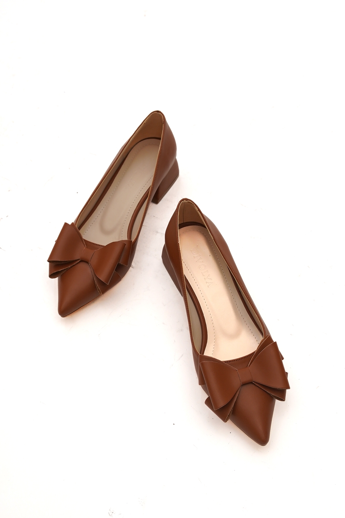 Renata Taba Fiyonklu (4cm) Sivri Burun Topuklu Ayakkabı - Görsel 6