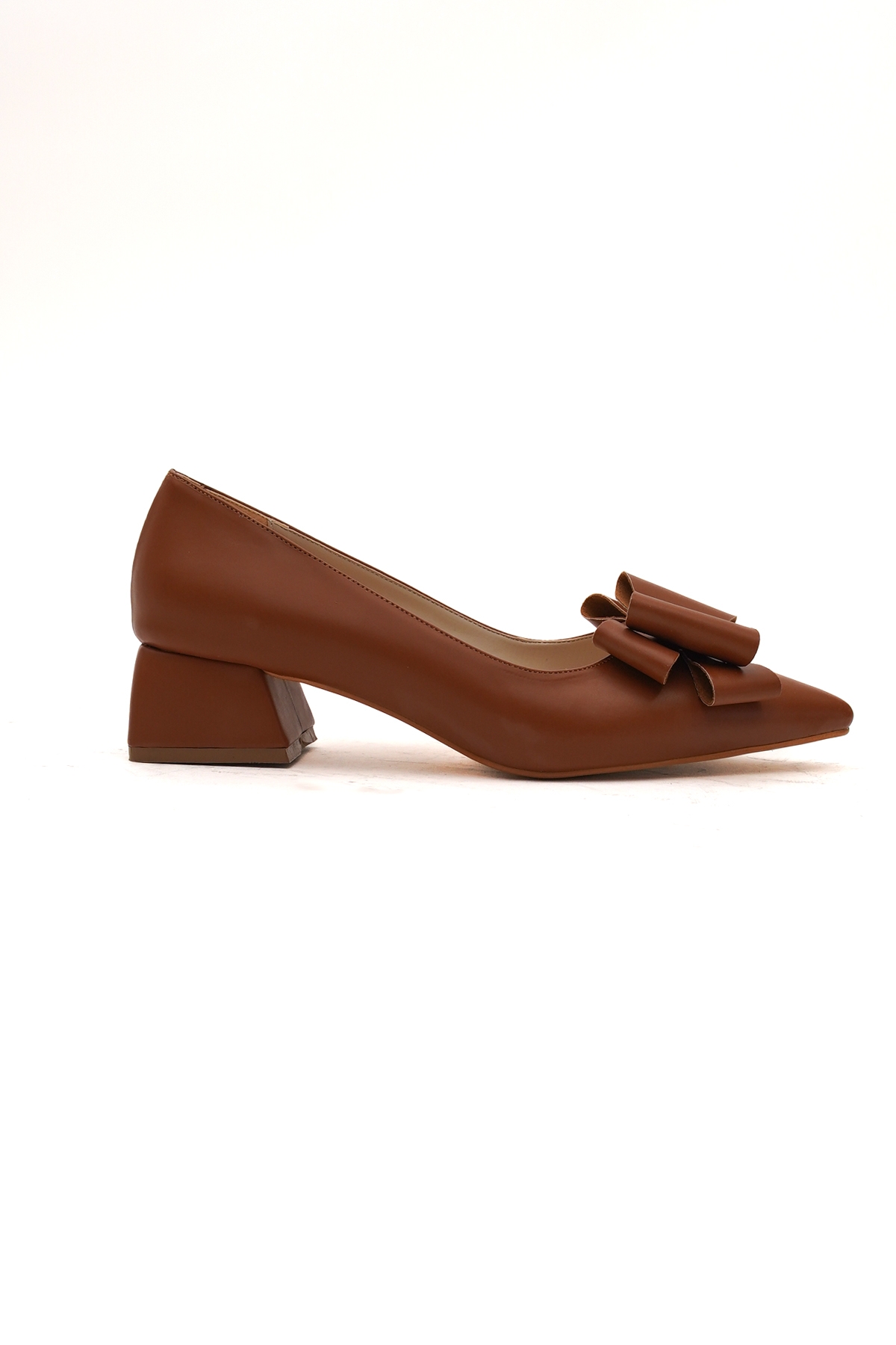 Renata Taba Fiyonklu (4cm) Sivri Burun Topuklu Ayakkabı - Görsel 2