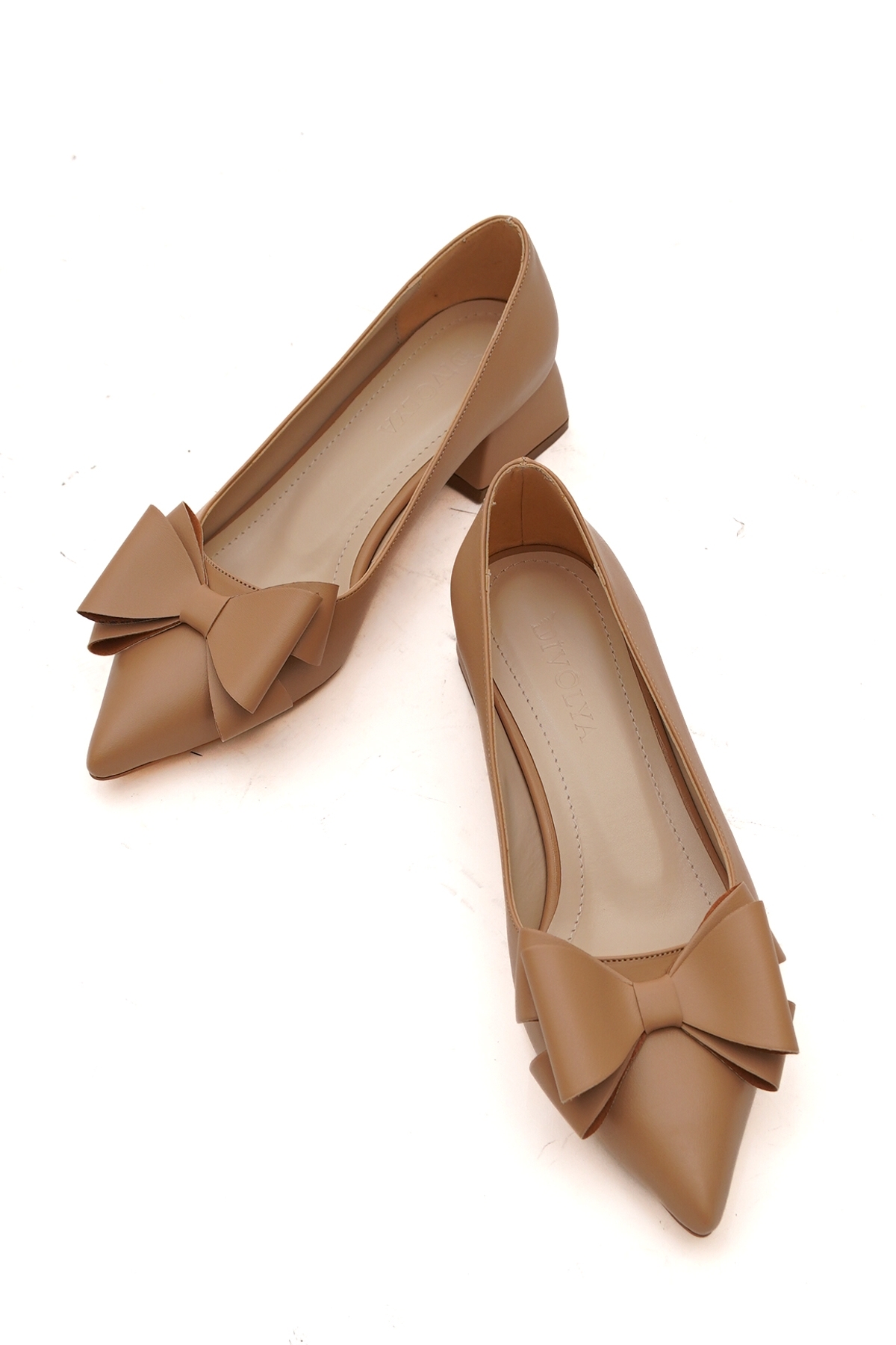 Renata Nude Fiyonklu (4cm) Sivri Burun Topuklu Ayakkabı - Görsel 6