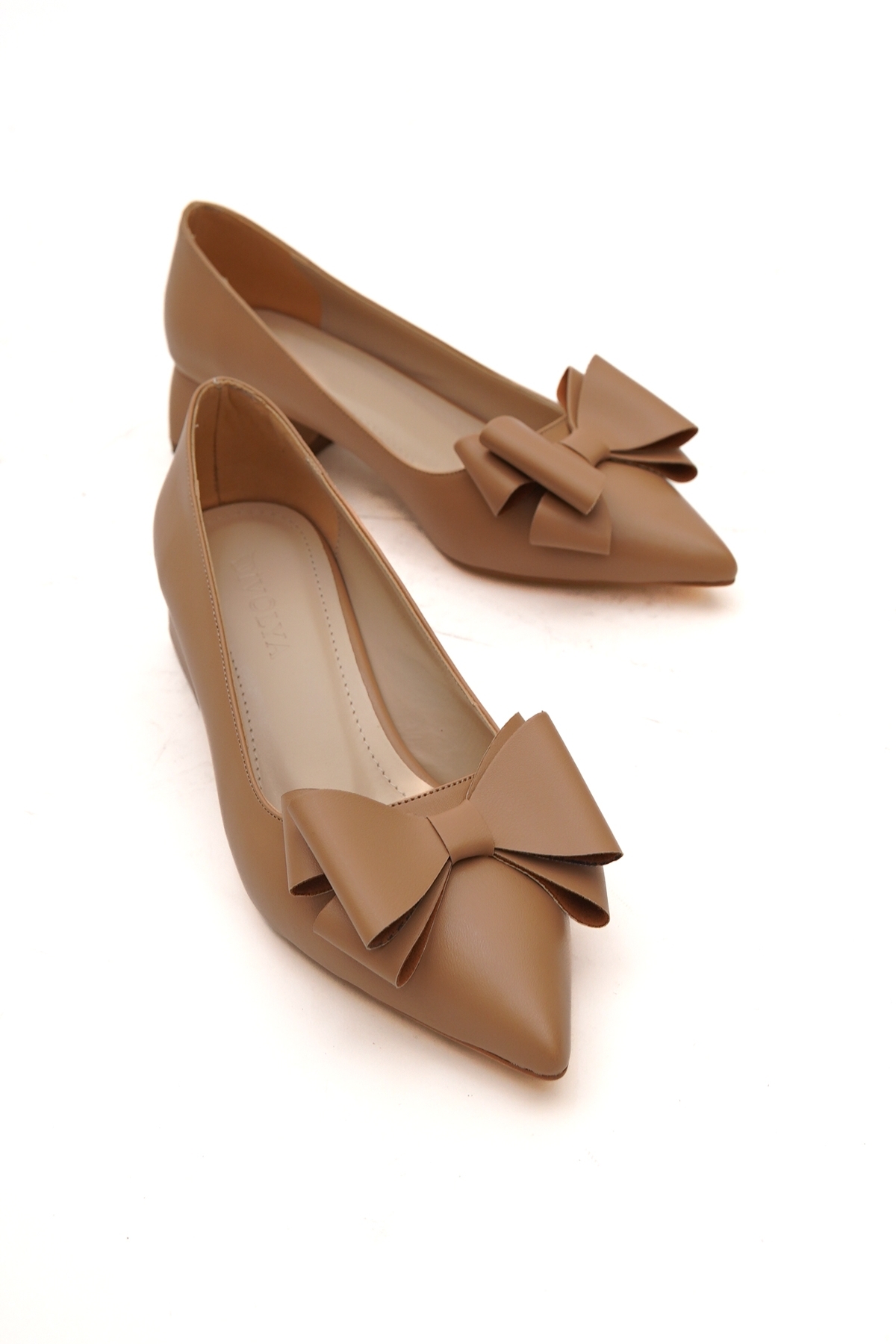 Renata Nude Fiyonklu (4cm) Sivri Burun Topuklu Ayakkabı - Görsel 3