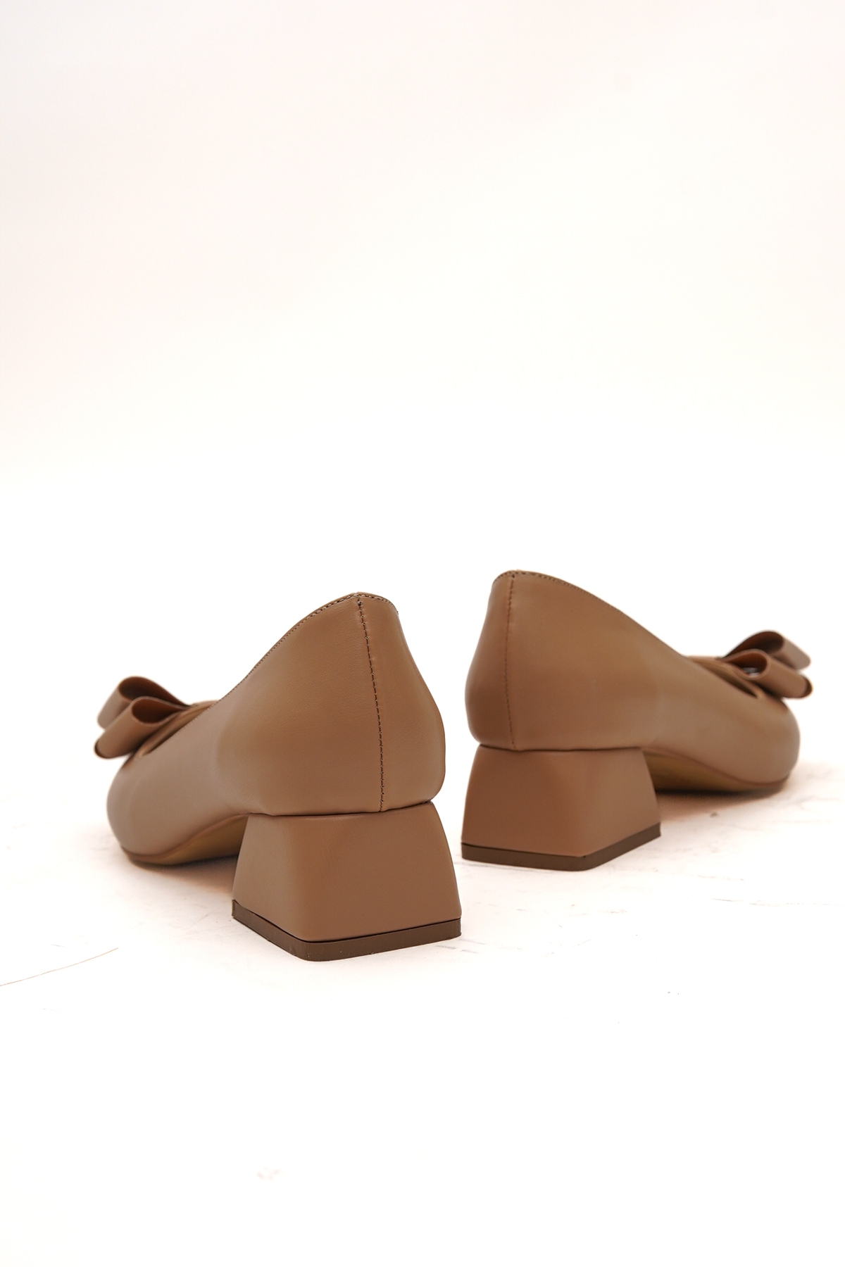 Renata Nude Fiyonklu (4cm) Sivri Burun Topuklu Ayakkabı - Görsel 5