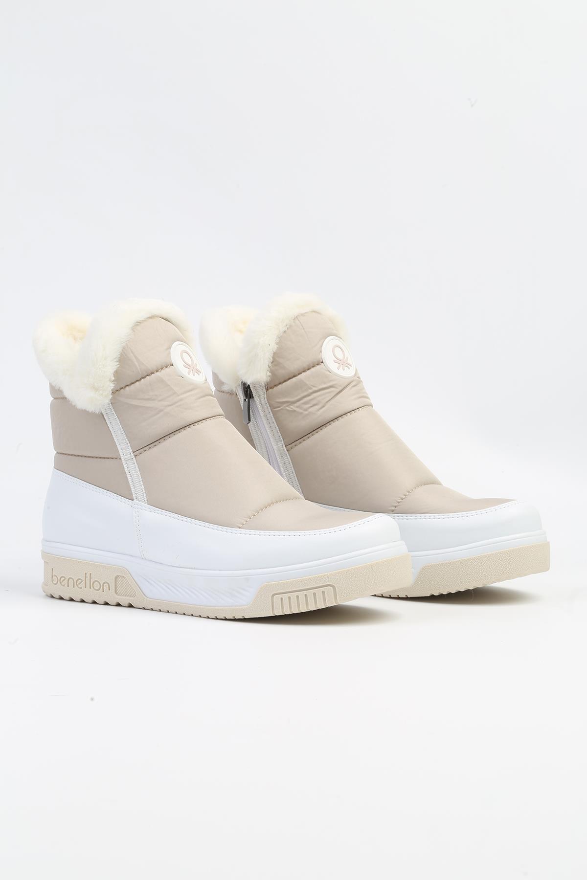 ® | BN-50030 - 3256 Bej - Kadın Bot - Görsel 3