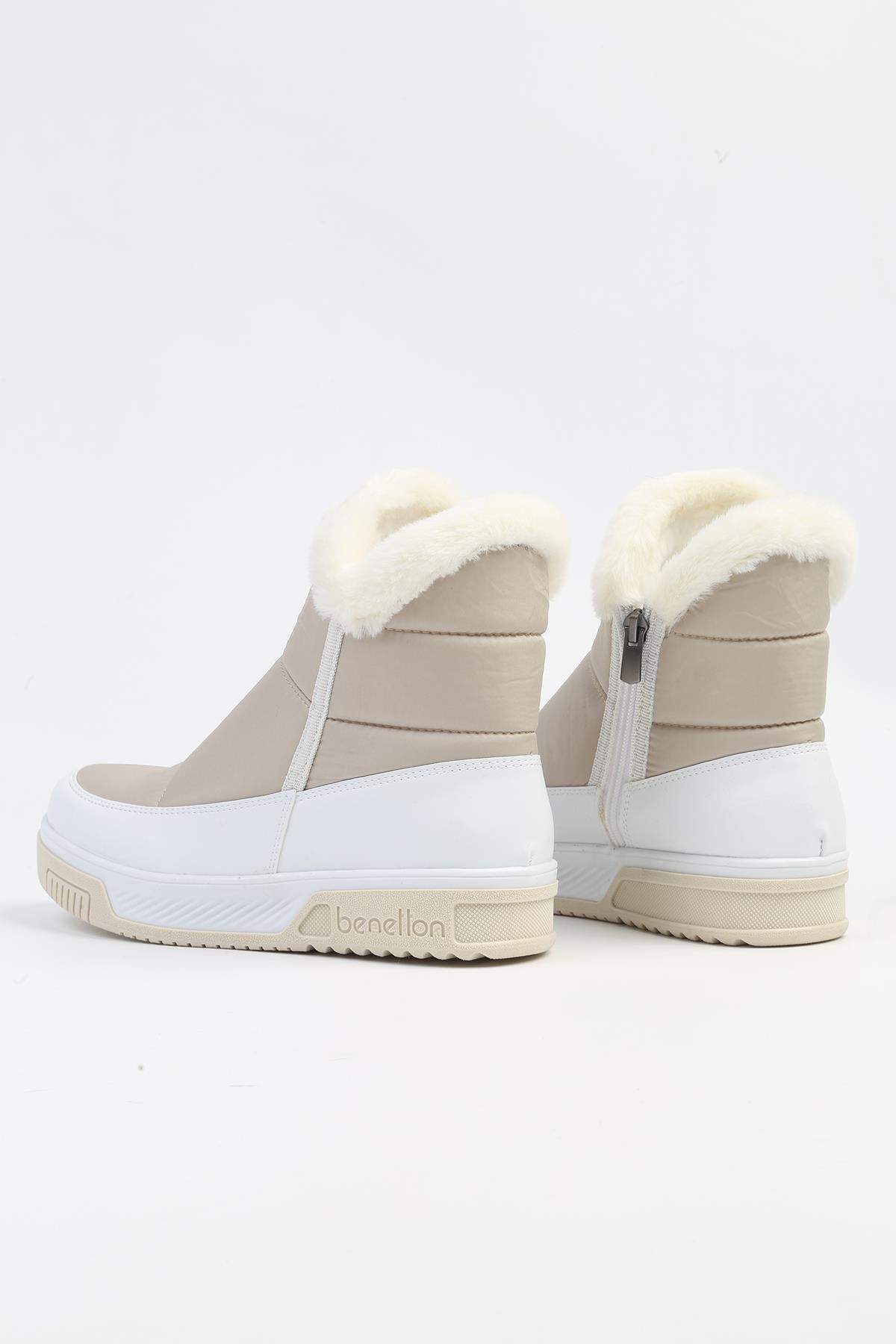 ® | BN-50030 - 3256 Bej - Kadın Bot - Görsel 4