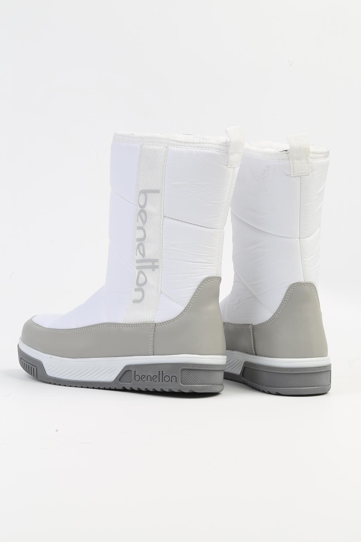 ® | BN-50028 - 3256 Beyaz - Kadın Bot - Görsel 4