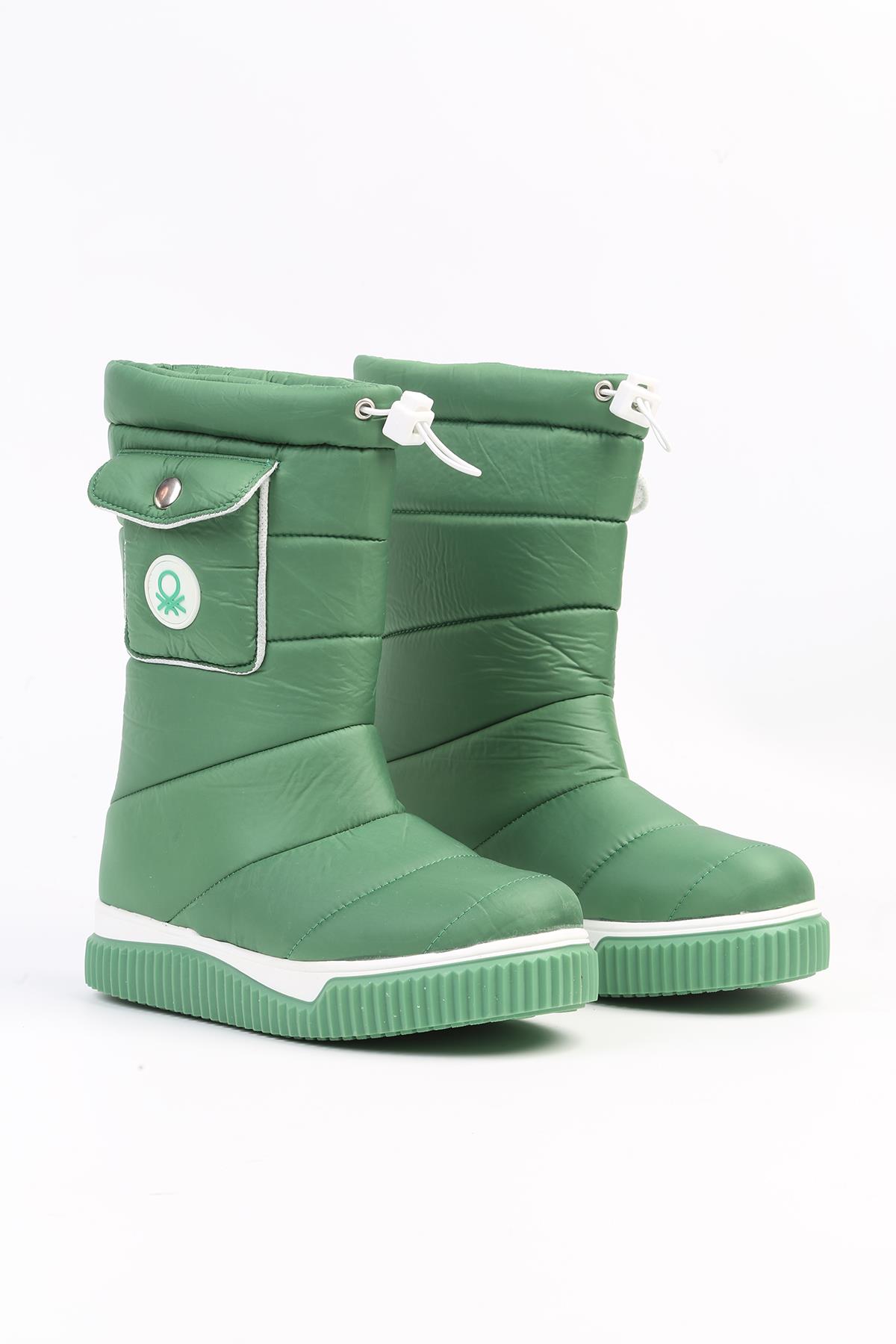 ® | BN-50026 - 3256 Yesil - Kadın Bot - Görsel 3