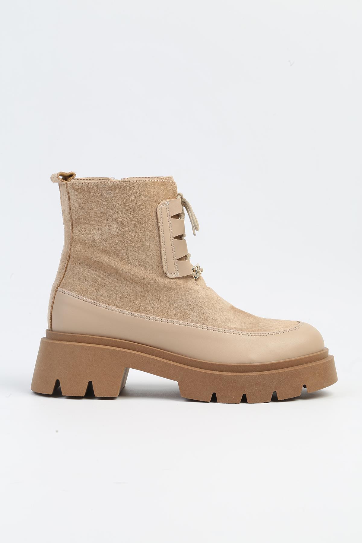 ® | PC-52563 - 3959 Krem - Kadın Bot - Görsel 2