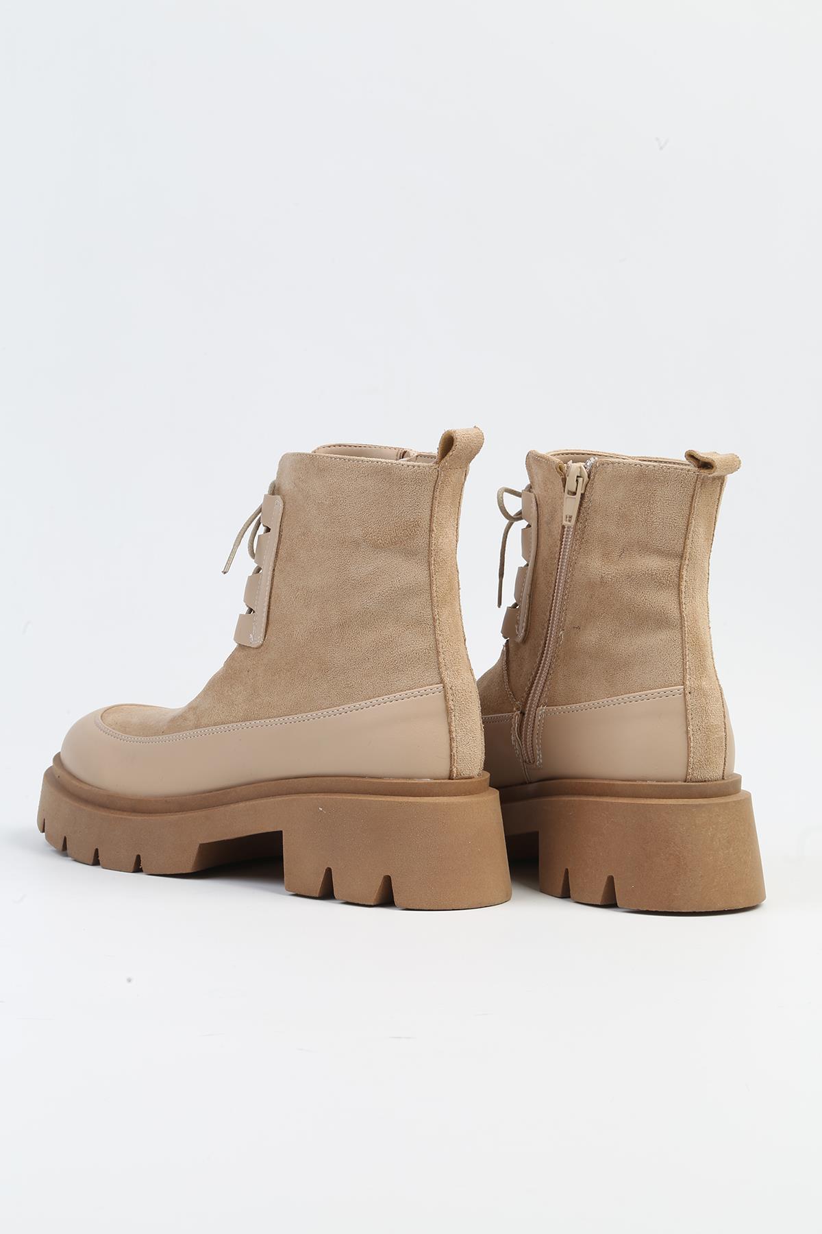 ® | PC-52563 - 3959 Krem - Kadın Bot - Görsel 4