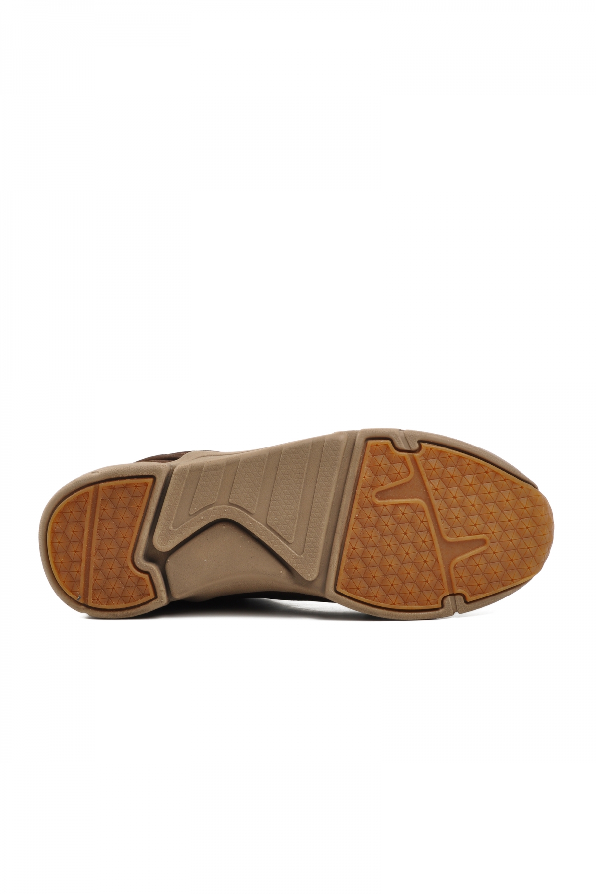 244110-3 Kahve Nubuk Hakiki Deri Erkek Casual Ayakkabı - Görsel 6