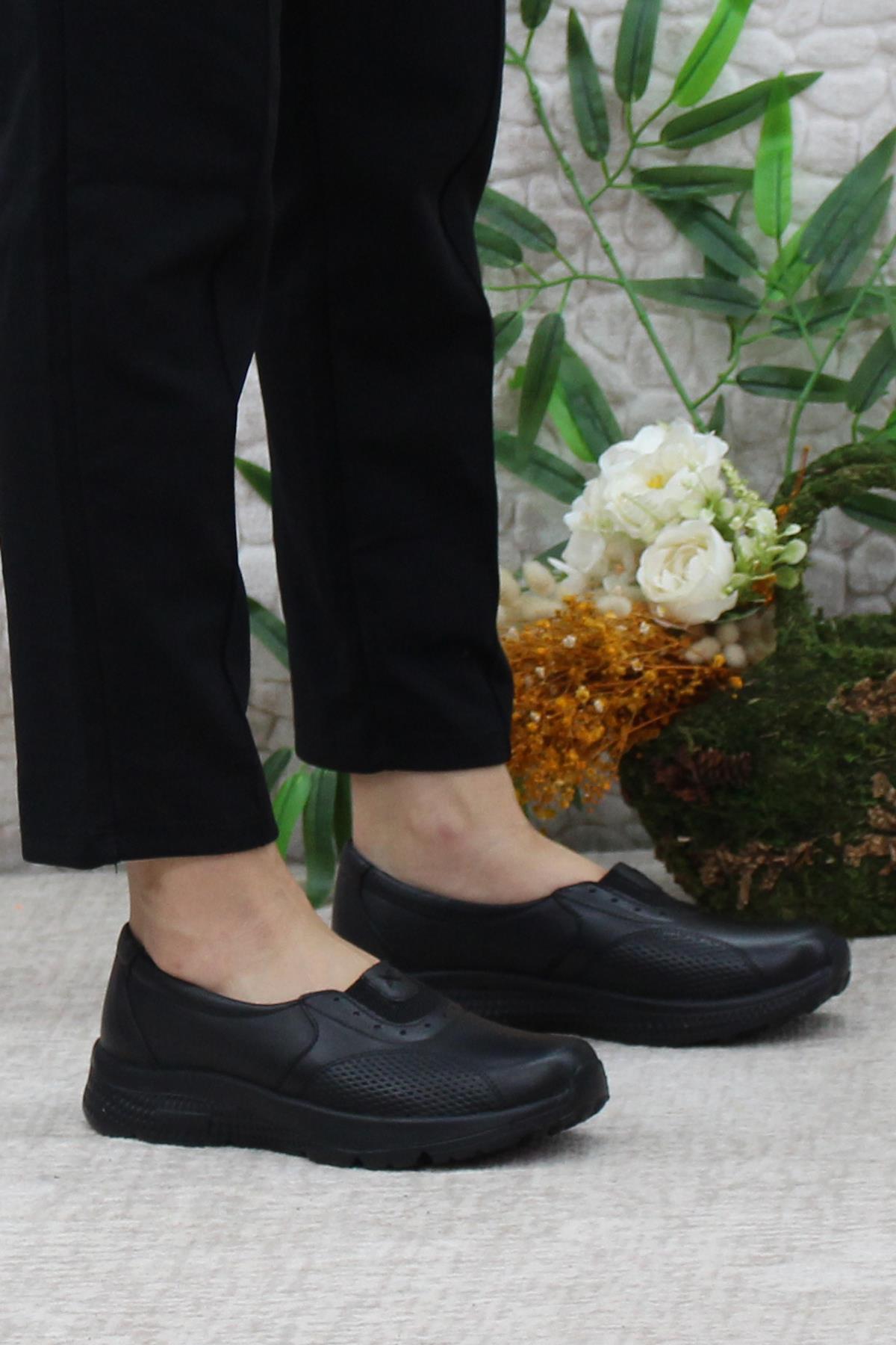 32027 Anatomik Hafif Rahat Hakiki Deri Kadın Ayakkabı - Görsel 3