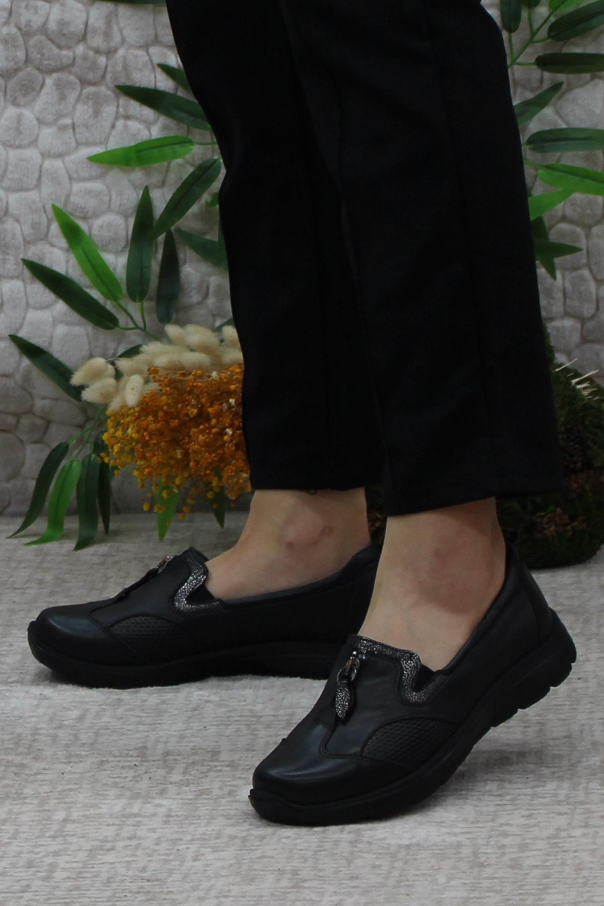 32024 Anatomik Hafif Rahat Hakiki Deri Kadın Ayakkabı - Görsel 4