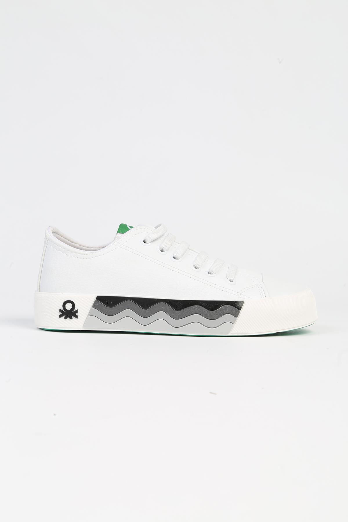 ® | BN-31146 - 3394 Beyaz Gri - Çocuk Spor Ayakkabı - Görsel 2