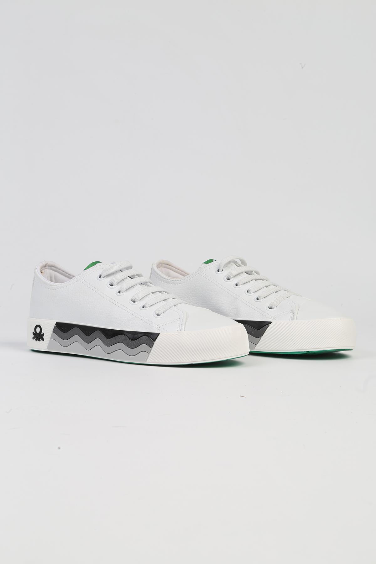 ® | BN-31146 - 3394 Beyaz Gri - Çocuk Spor Ayakkabı - Görsel 3