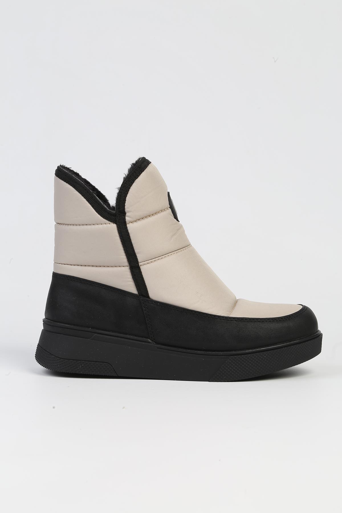 ® | PC-52594 - 3256 Bej - Kadın Bot - Görsel 2