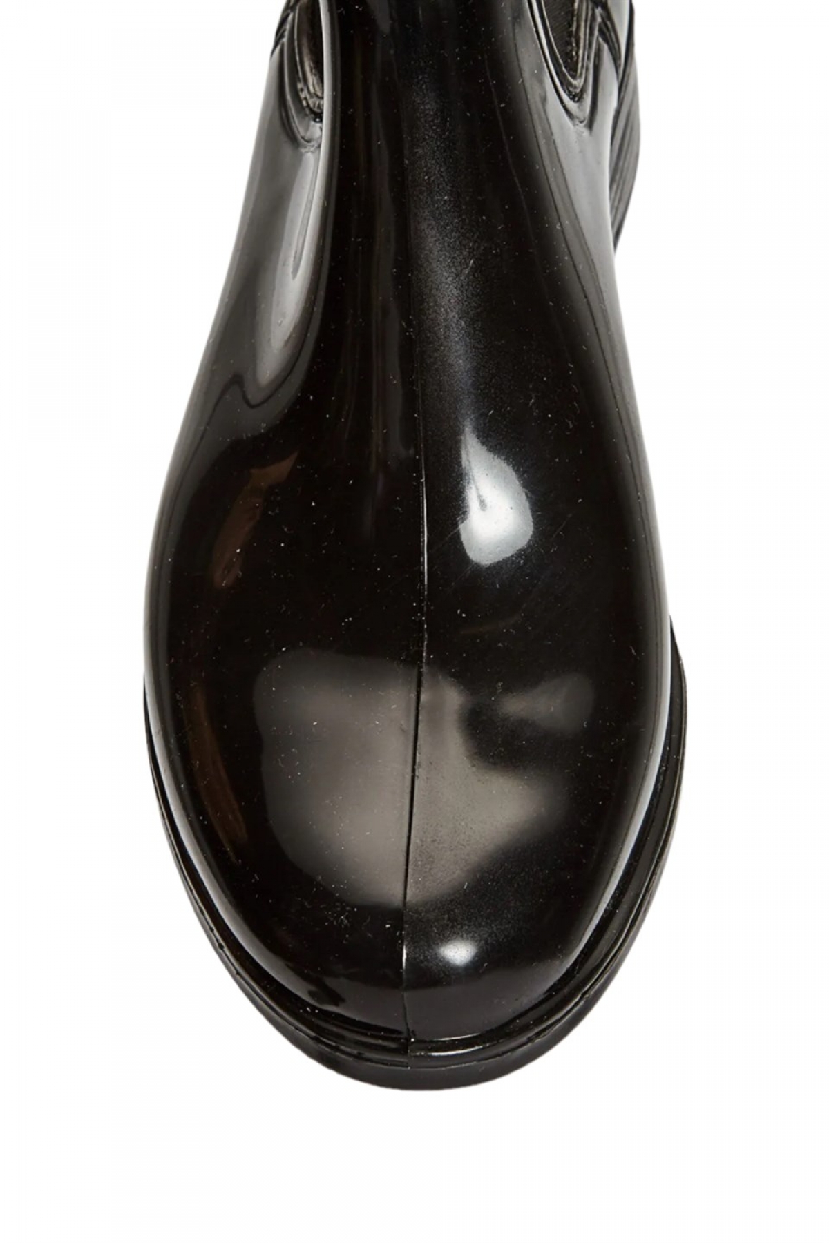 Kemerli Tokalı Kadın Yağmur Botu SİYAH - Görsel 6