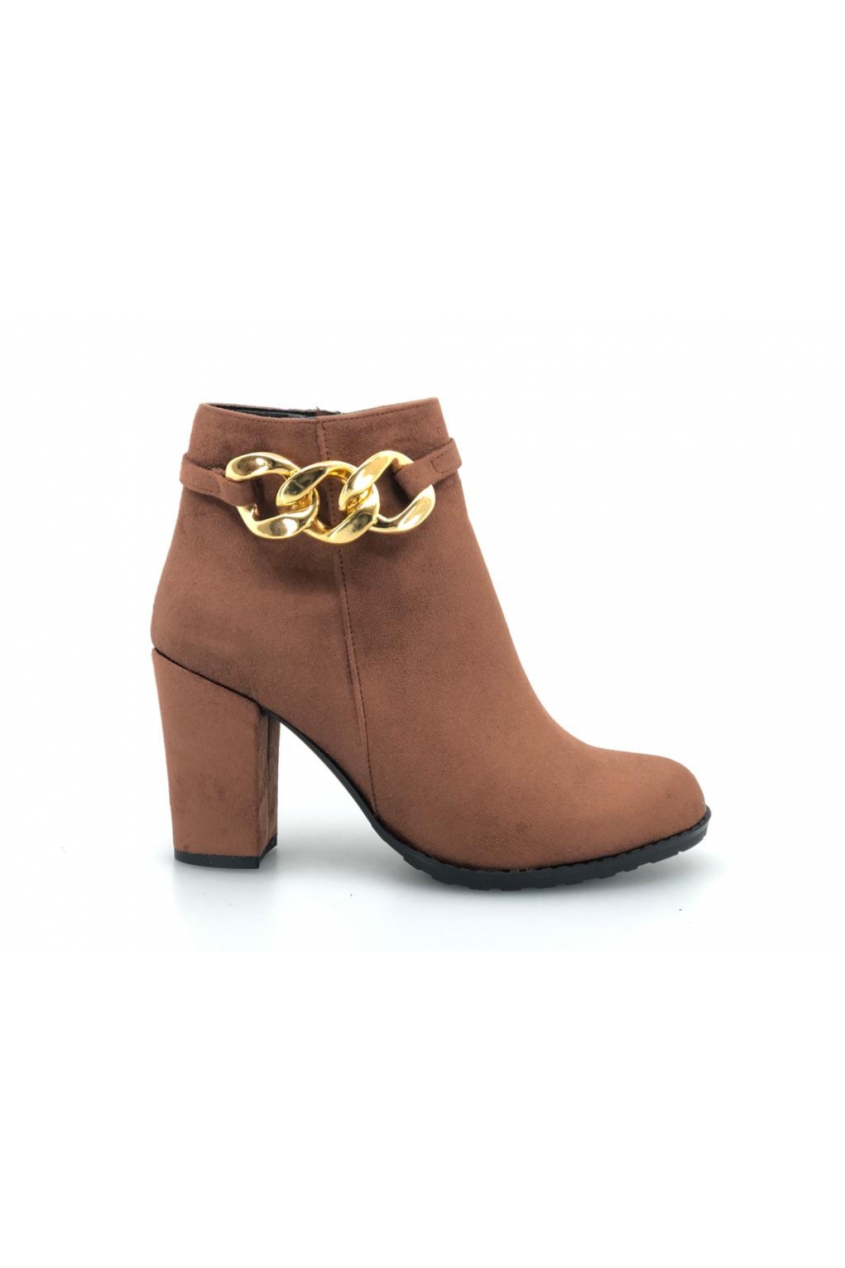 Feles Yandan Zincirli Klasik Kadın Bot - Görsel 3