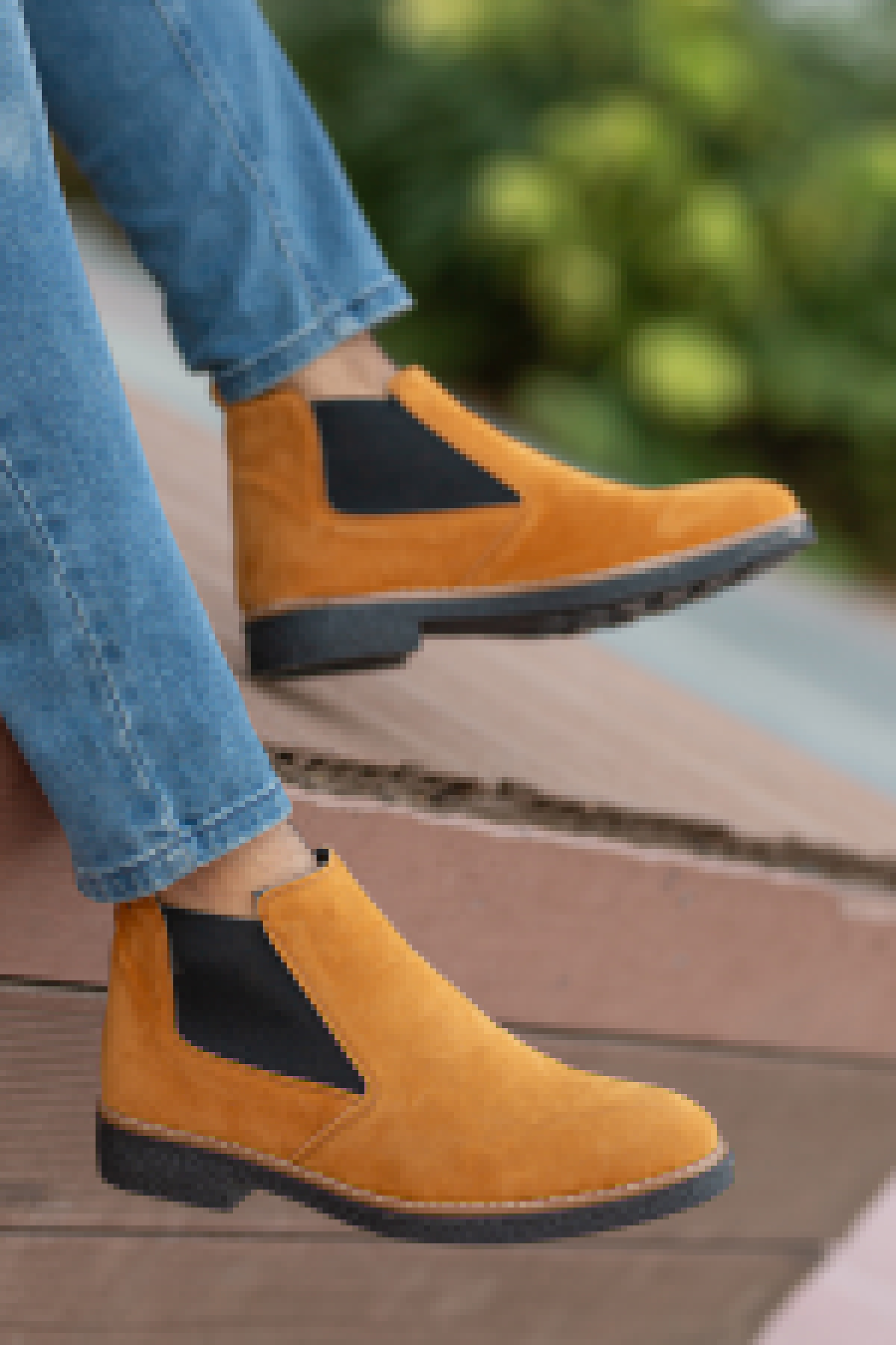 Unisex Chelsea Bot Garantili Ürün .30141 Süet Tarçın - Görsel 2