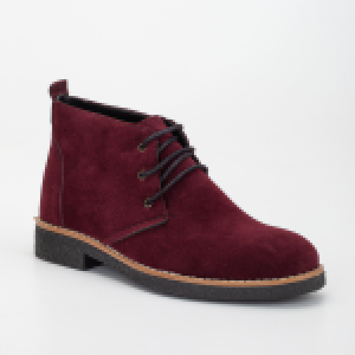 Erkek Papi Bağlı Kışlık Erkek Bot Süet Bordo - Görsel 6