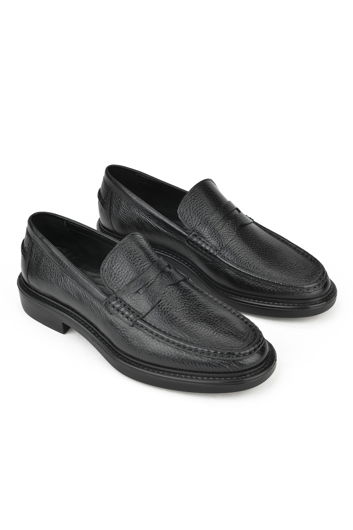 Erkek Hakiki Deri Ayakkabı 13392Z16751 Siyah - Görsel 3