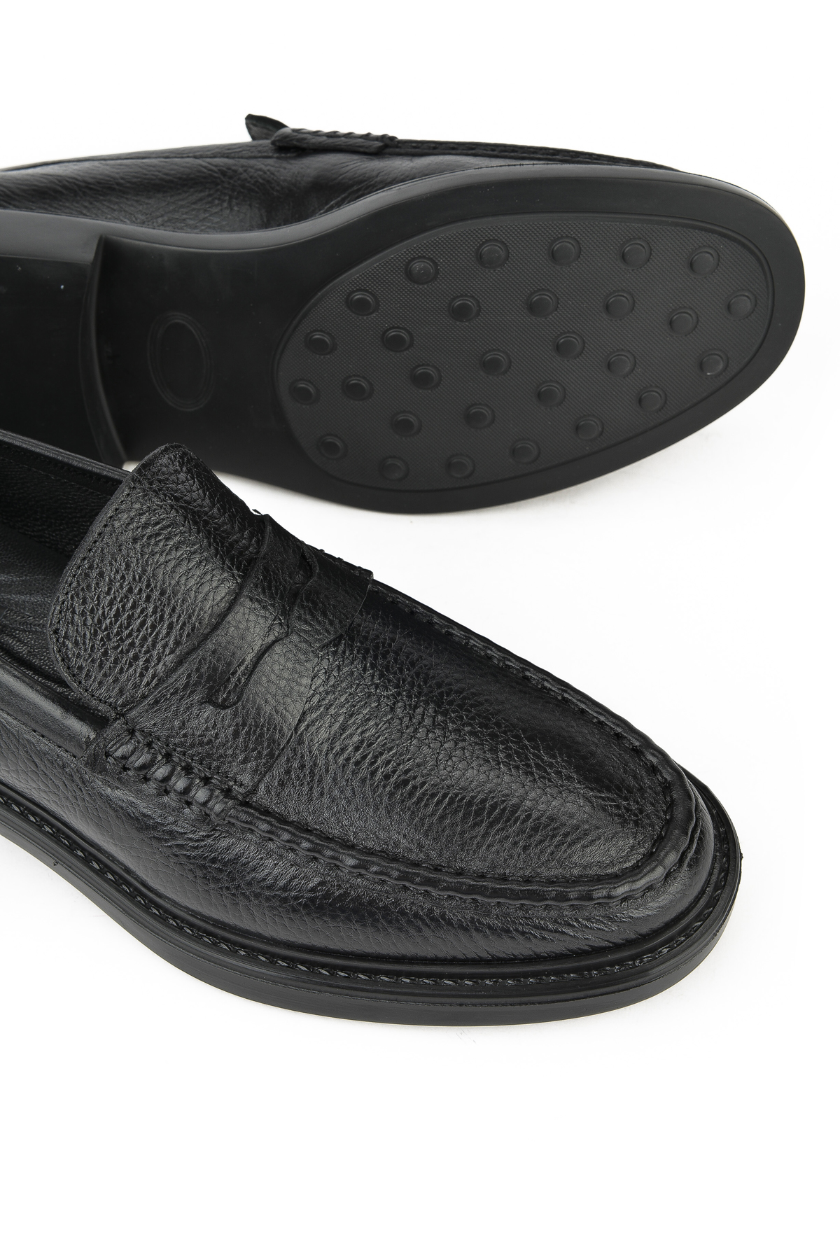 Erkek Hakiki Deri Ayakkabı 13392Z16751 Siyah - Görsel 5