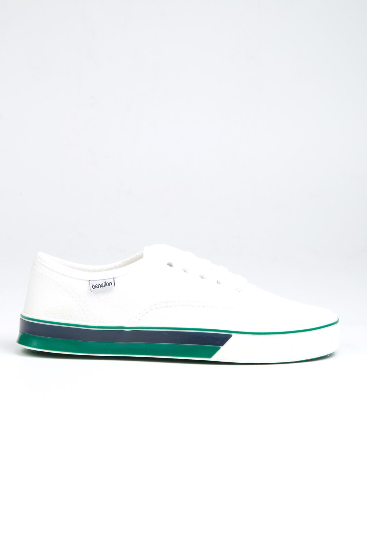 ® | BN-30956- 3570 Beyaz Yeşil - Kadın Spor Ayakkabı - Görsel 2