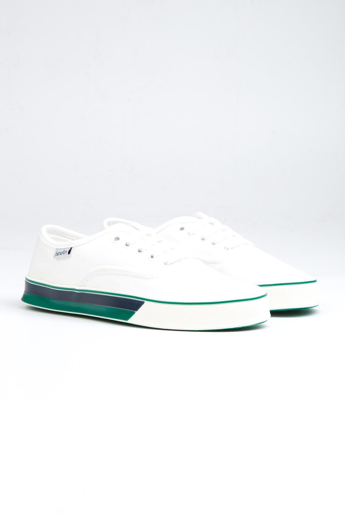 ® | BN-30956- 3570 Beyaz Yeşil - Kadın Spor Ayakkabı - Görsel 3