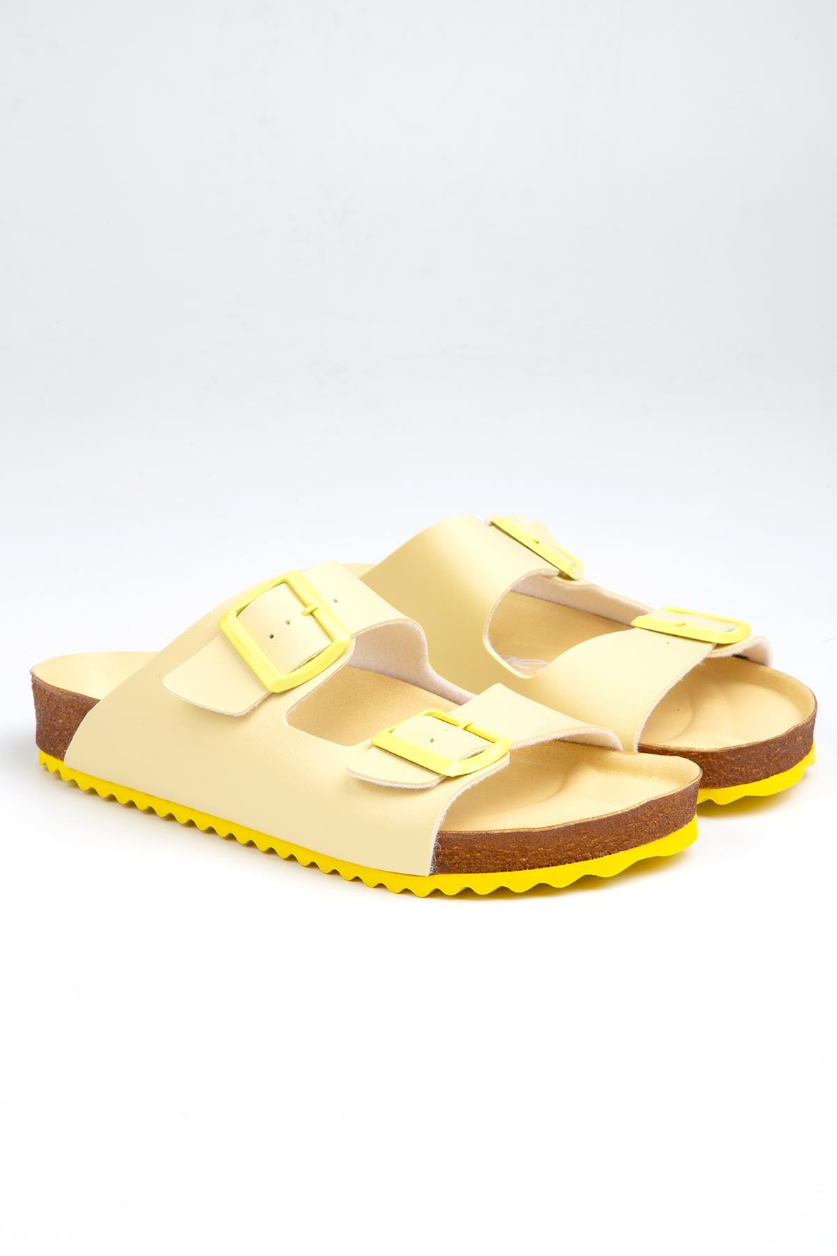 ® | BN-1232- 3489 Sari - Kadın Terlik - Görsel 3