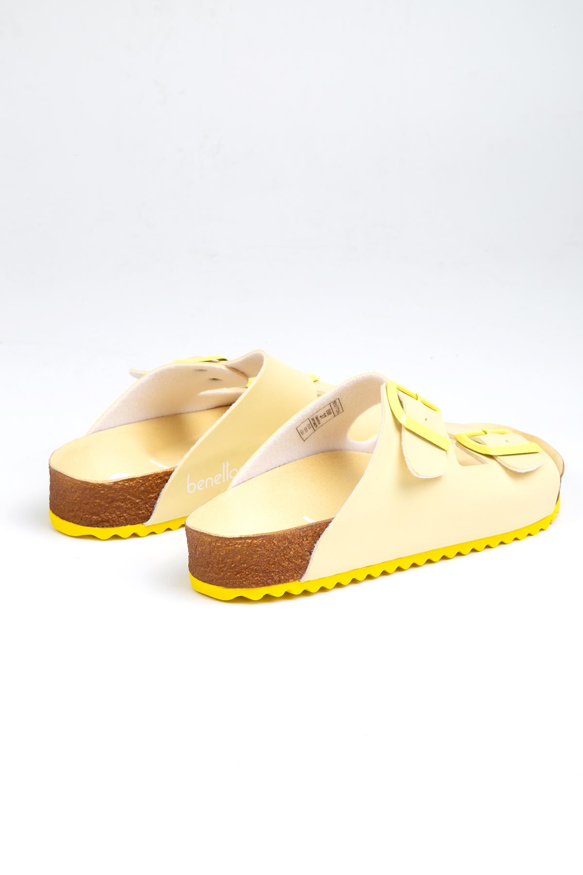 ® | BN-1232- 3489 Sari - Kadın Terlik - Görsel 4