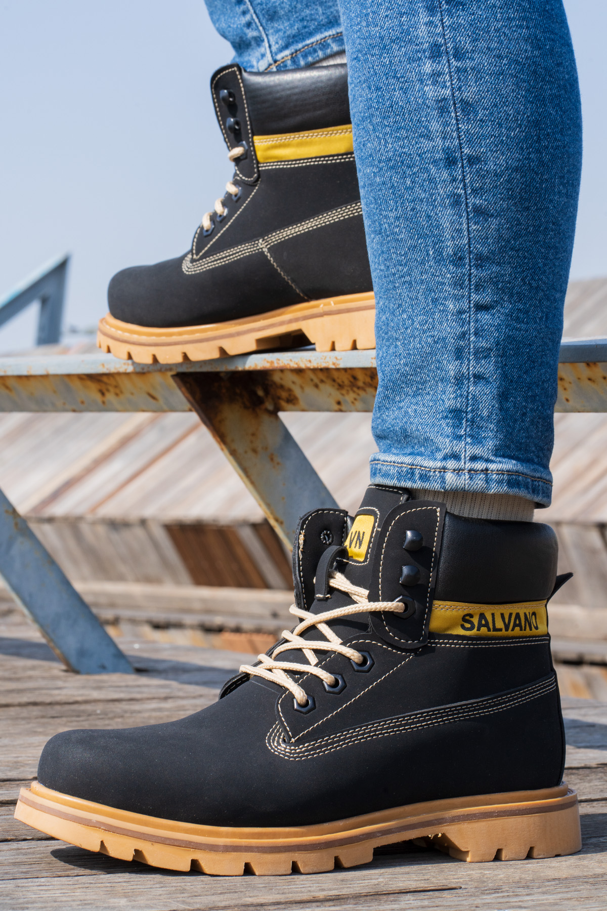 HANSEL 3PR Siyah Erkek Worker Bot - Görsel 9