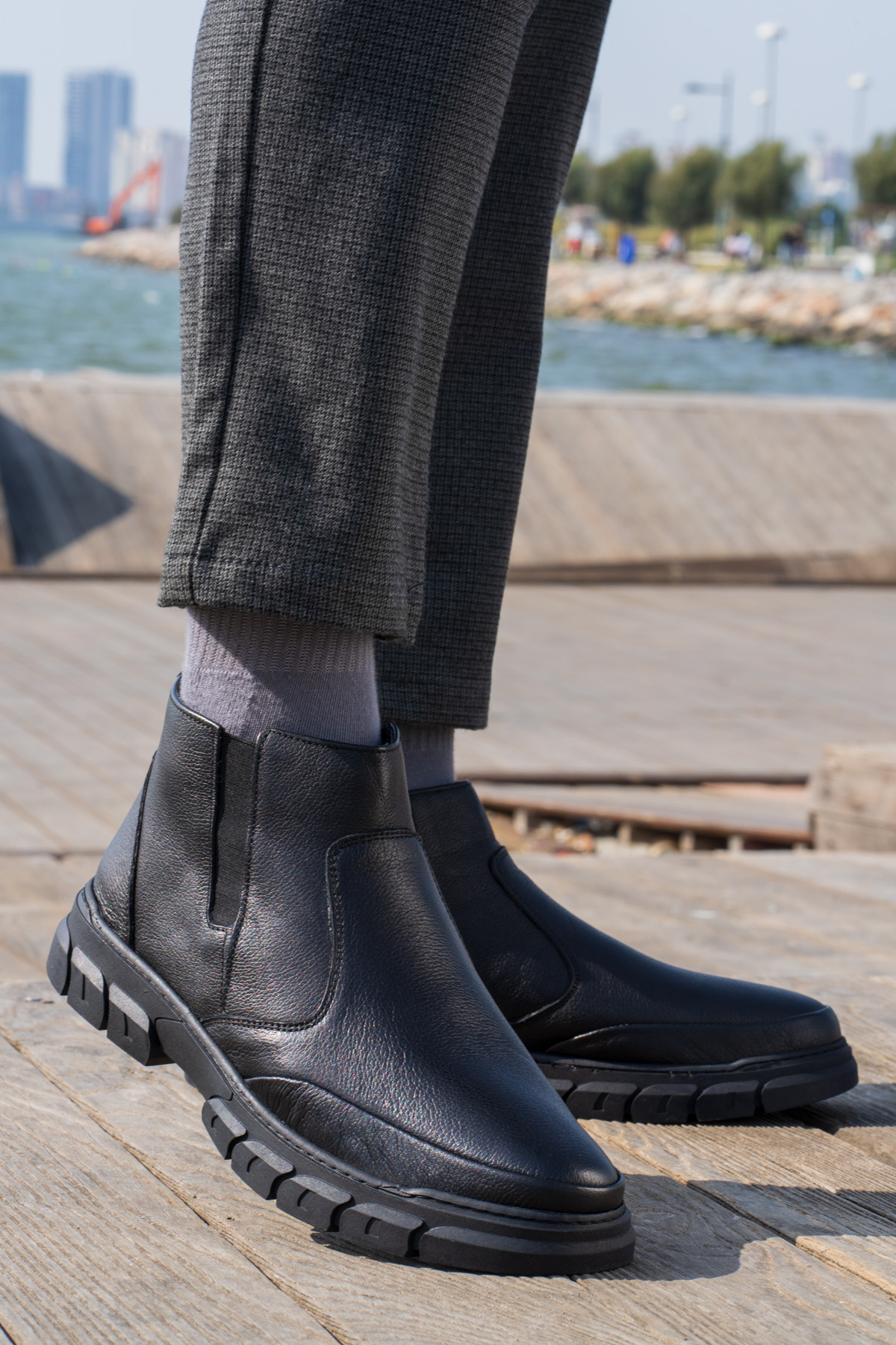 MILL 3PR Siyah Erkek Bot - Görsel 3