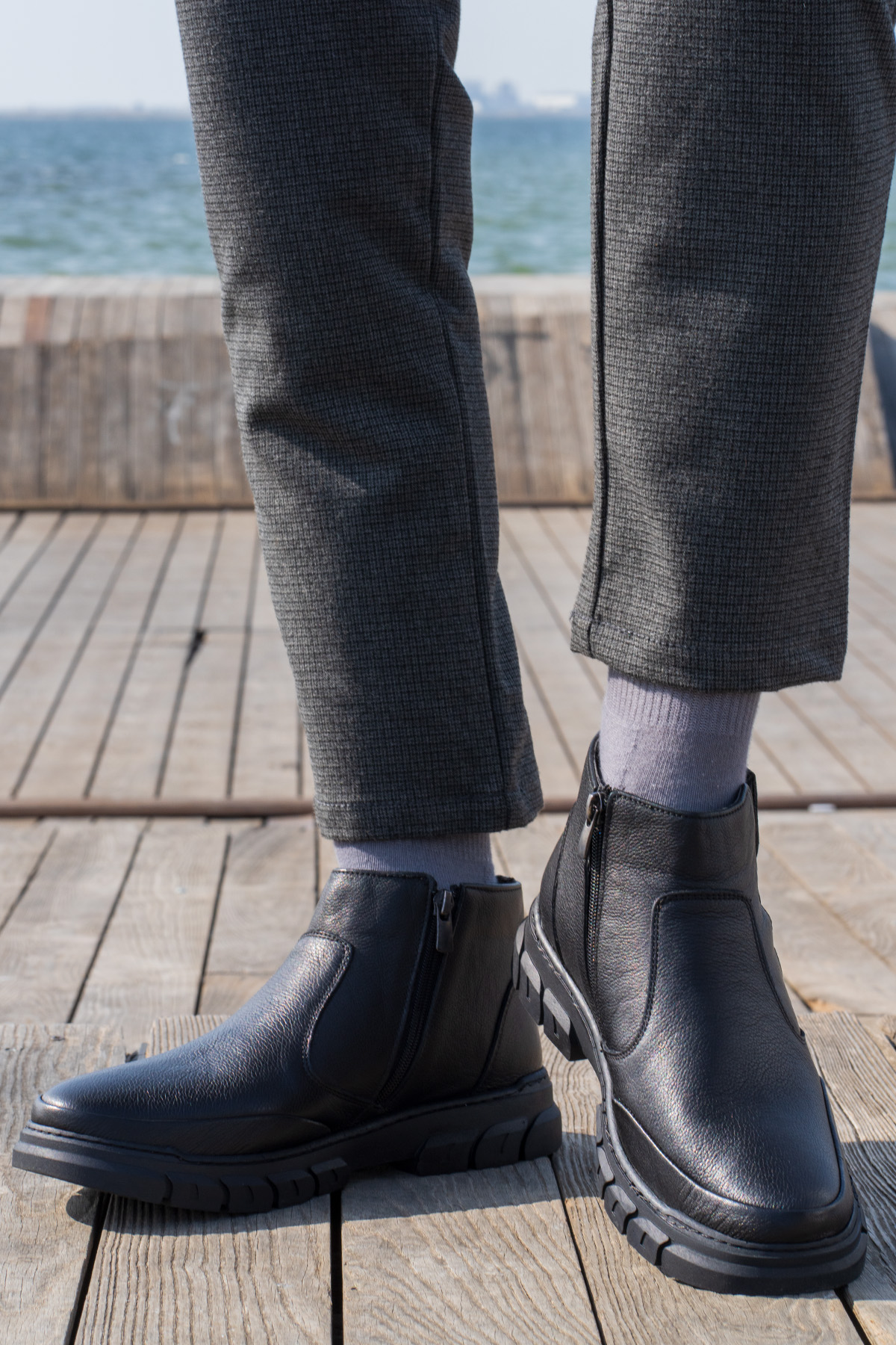 MILL 3PR Siyah Erkek Bot - Görsel 9