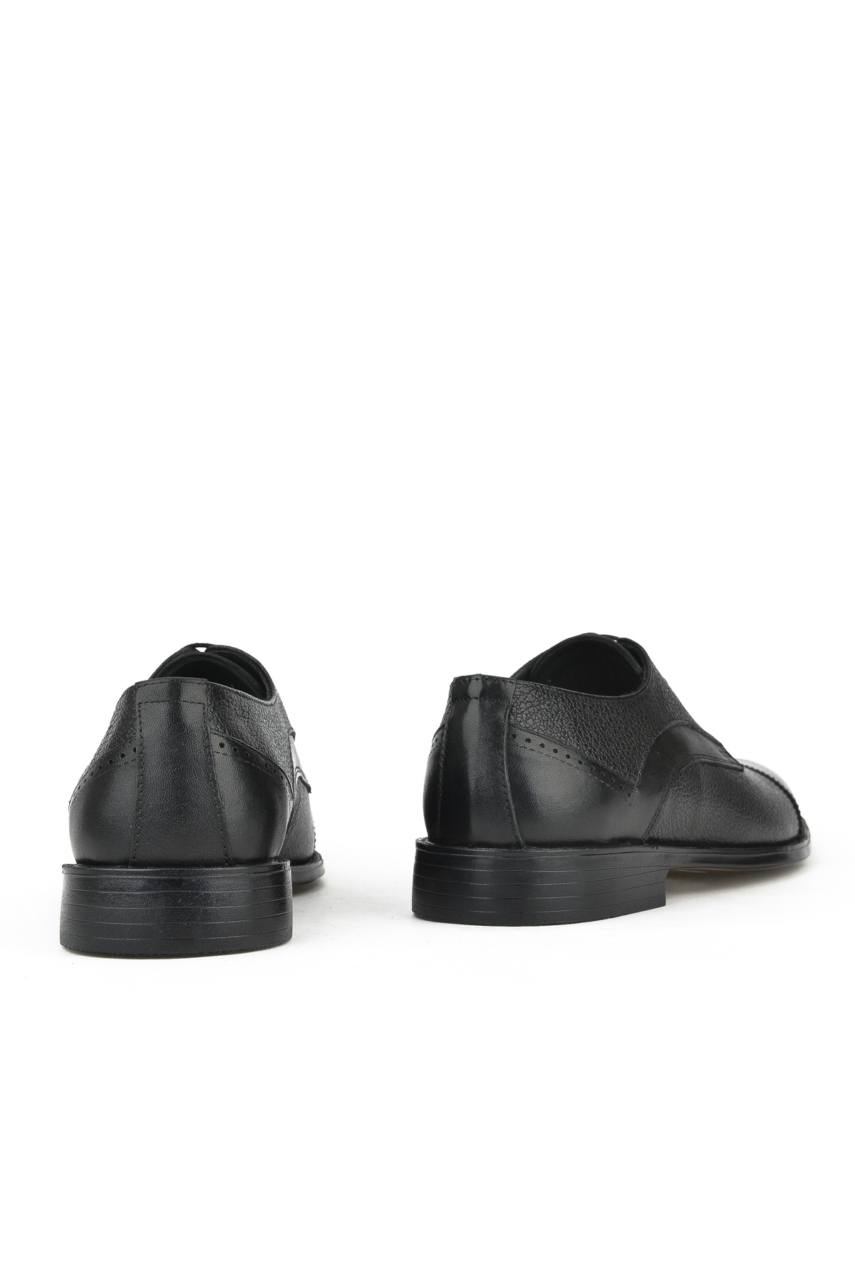 Ziya Erkek Hakiki Deri Klasik Ayakkabı 14148Z801 Siyah - Görsel 4