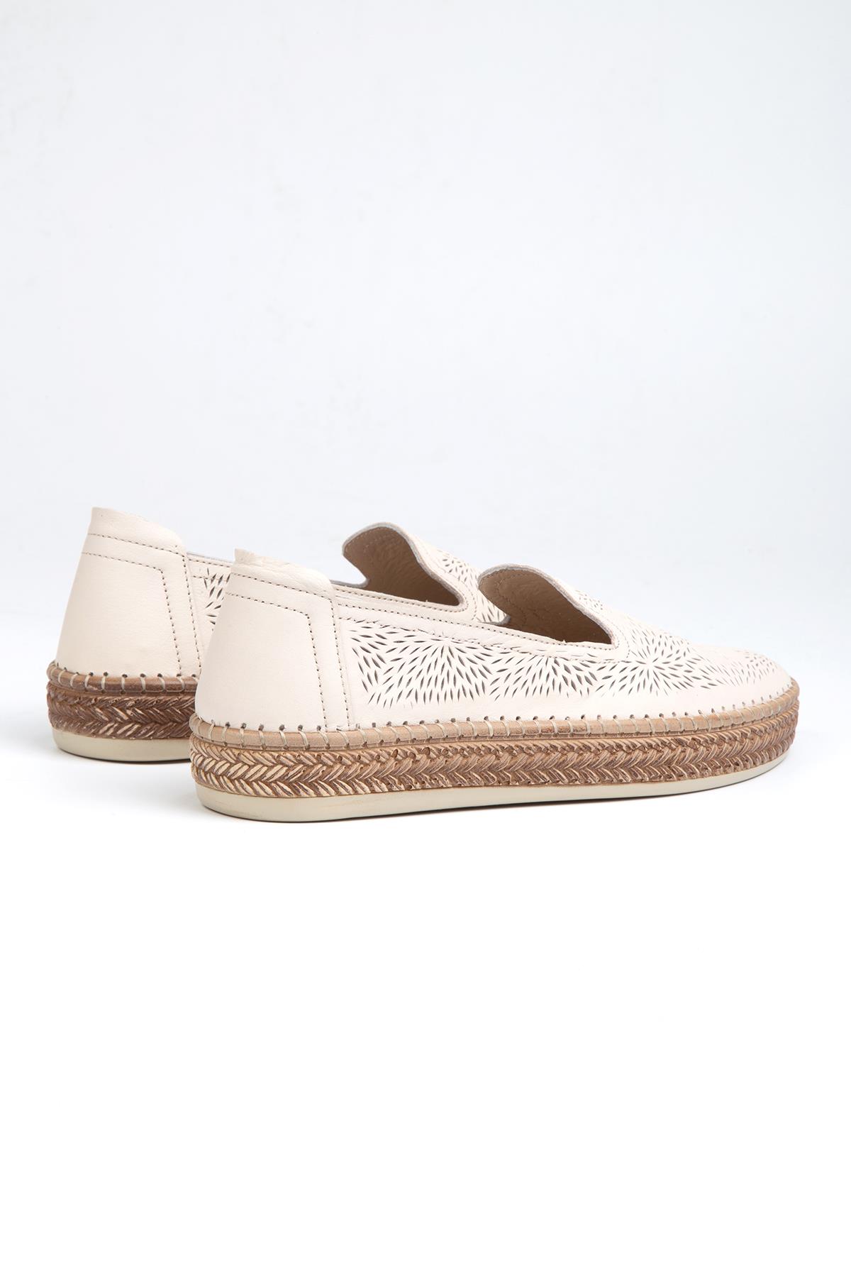 ® | PC-52323-3960 Krem - Kadın Günlük Ayakkabı - Görsel 4