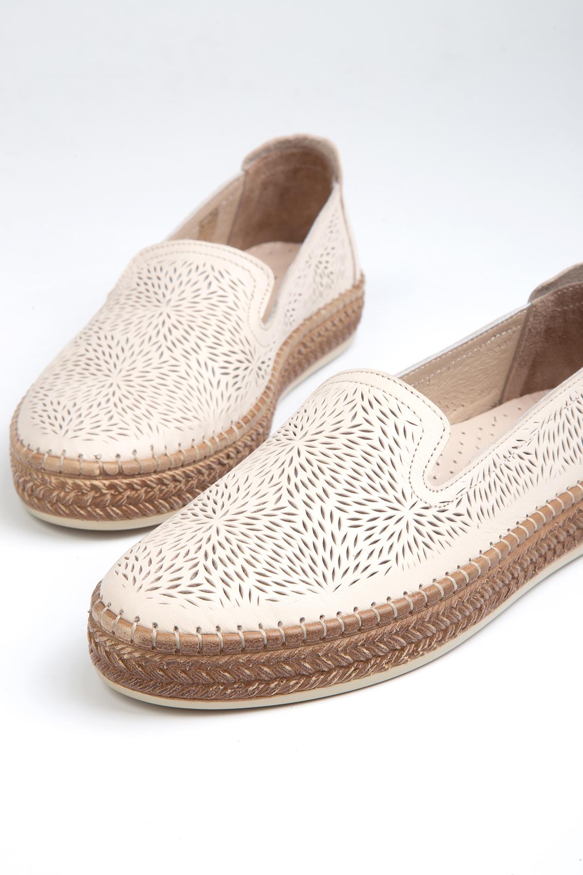 ® | PC-52323-3960 Krem - Kadın Günlük Ayakkabı - Görsel 5