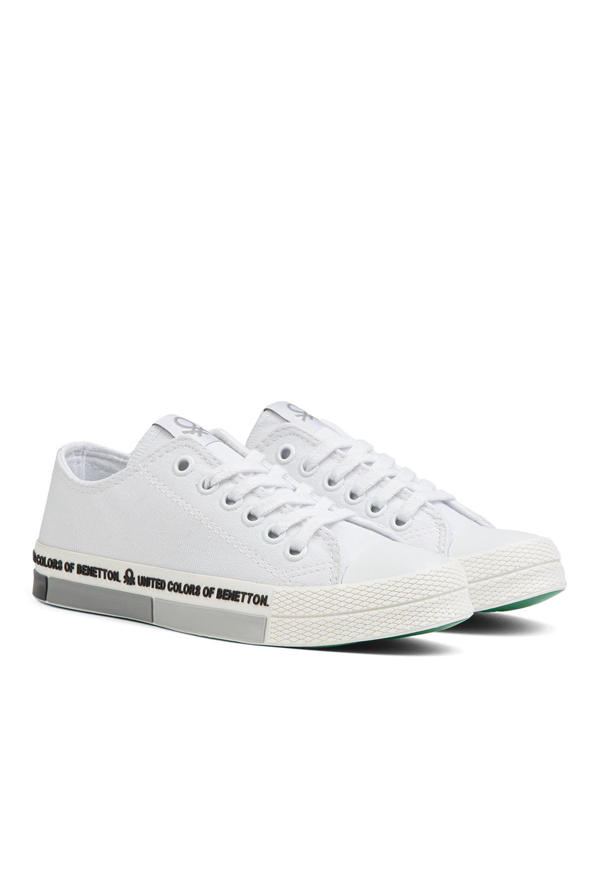 ® | BN-70017 - Beyaz Siyah - Kadın Spor Ayakkabı - Görsel 4