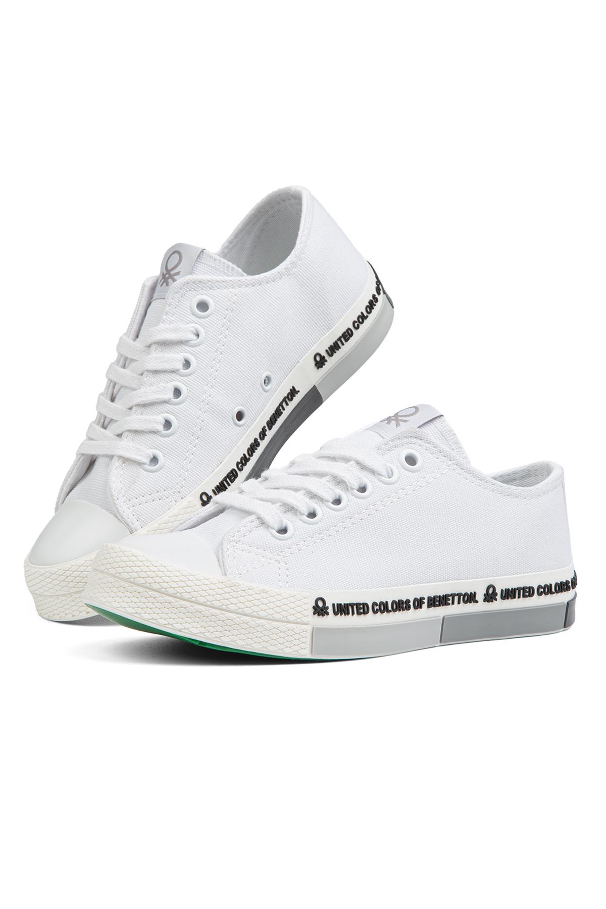 ® | BN-70017 - Beyaz Siyah - Kadın Spor Ayakkabı - Görsel 6