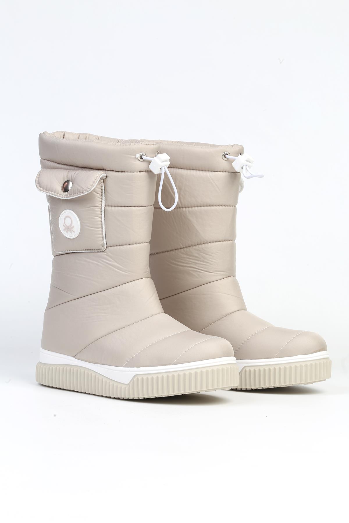 ® |BN-50026 - 3256 Bej - Kadın Bot - Görsel 3