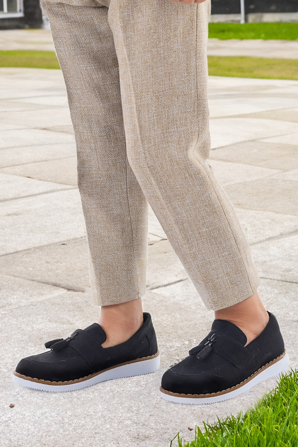 Papyonlu Erkek Çocuk Okul Sünnet Ayakkabısı 184 Süet Siyah - Görsel 3