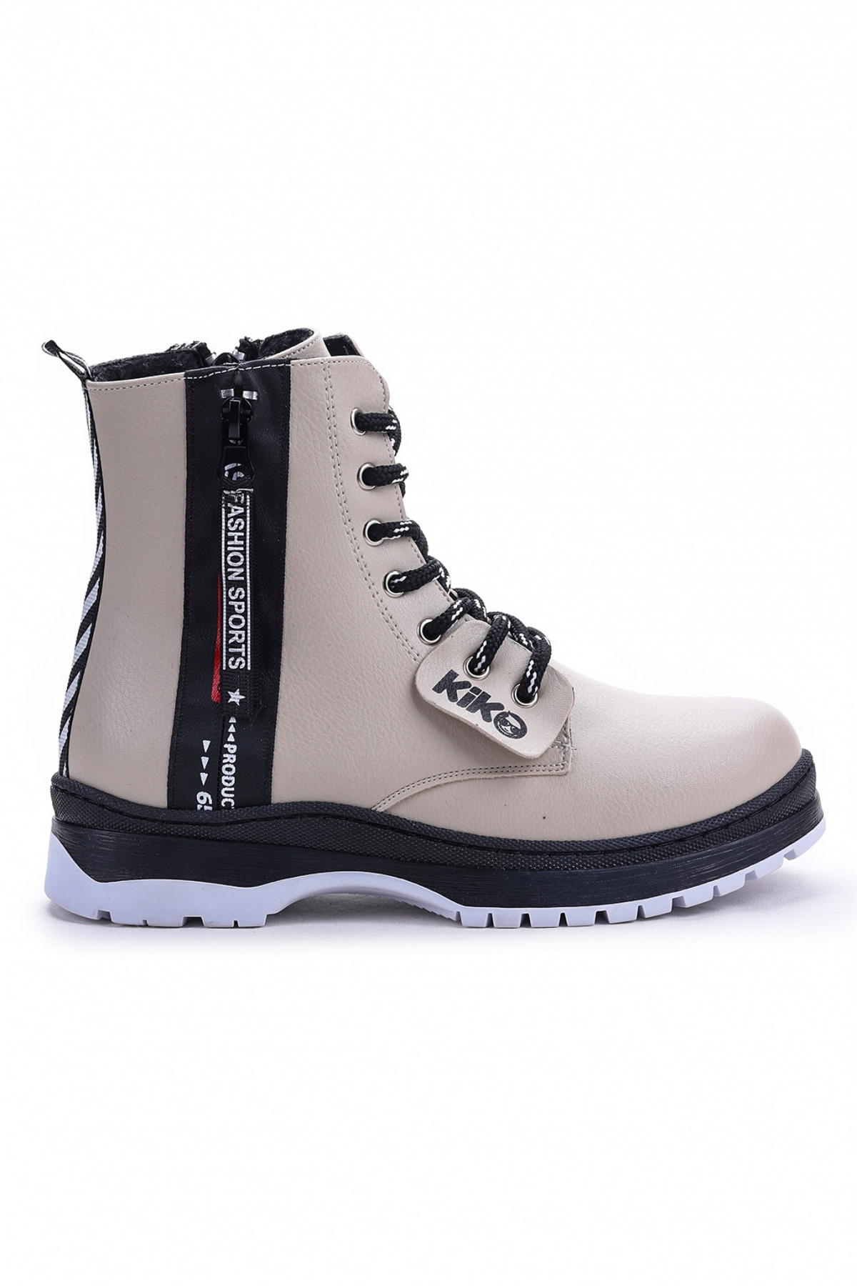 Fermuarlı Termo Taban Kız Çocuk Bot 623 Cilt Bej - Görsel 5