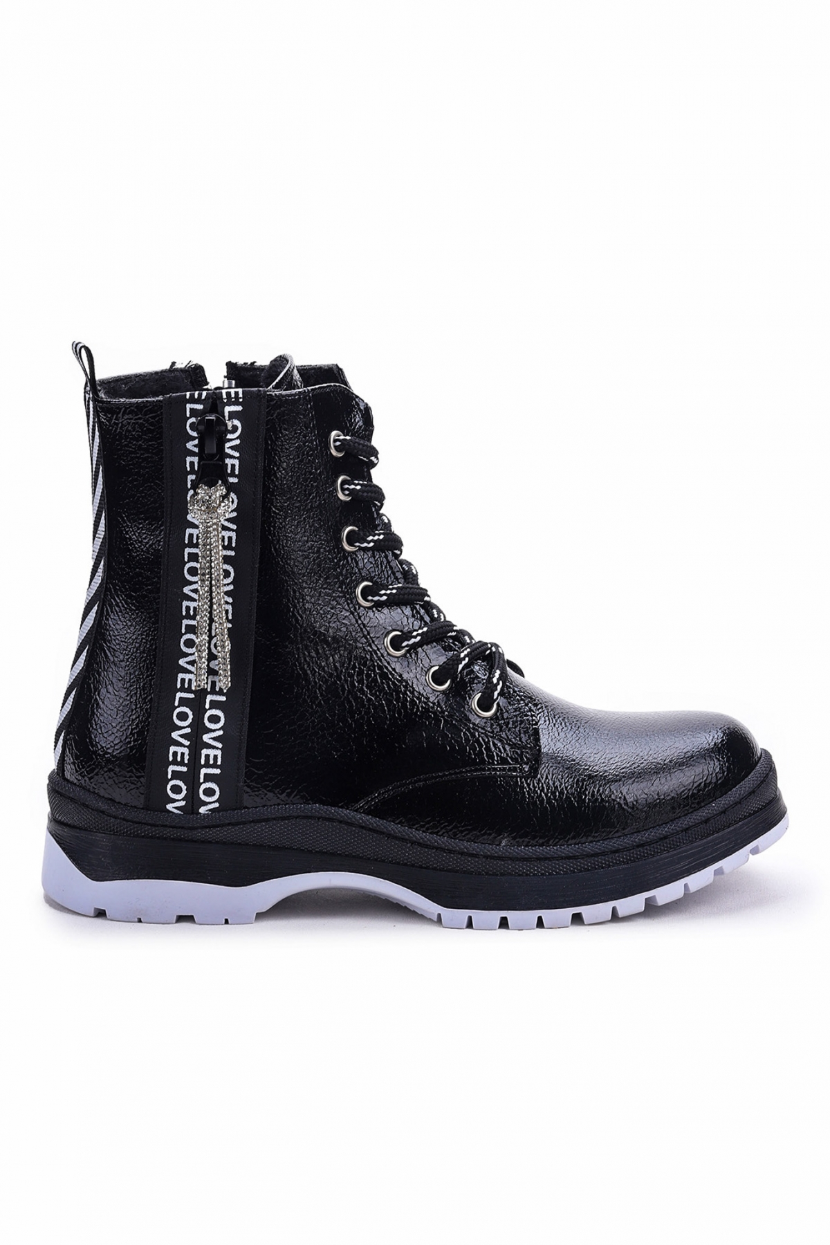 Termo Taban Kız Çocuk Bot 622 Çatlak Siyah - Görsel 5