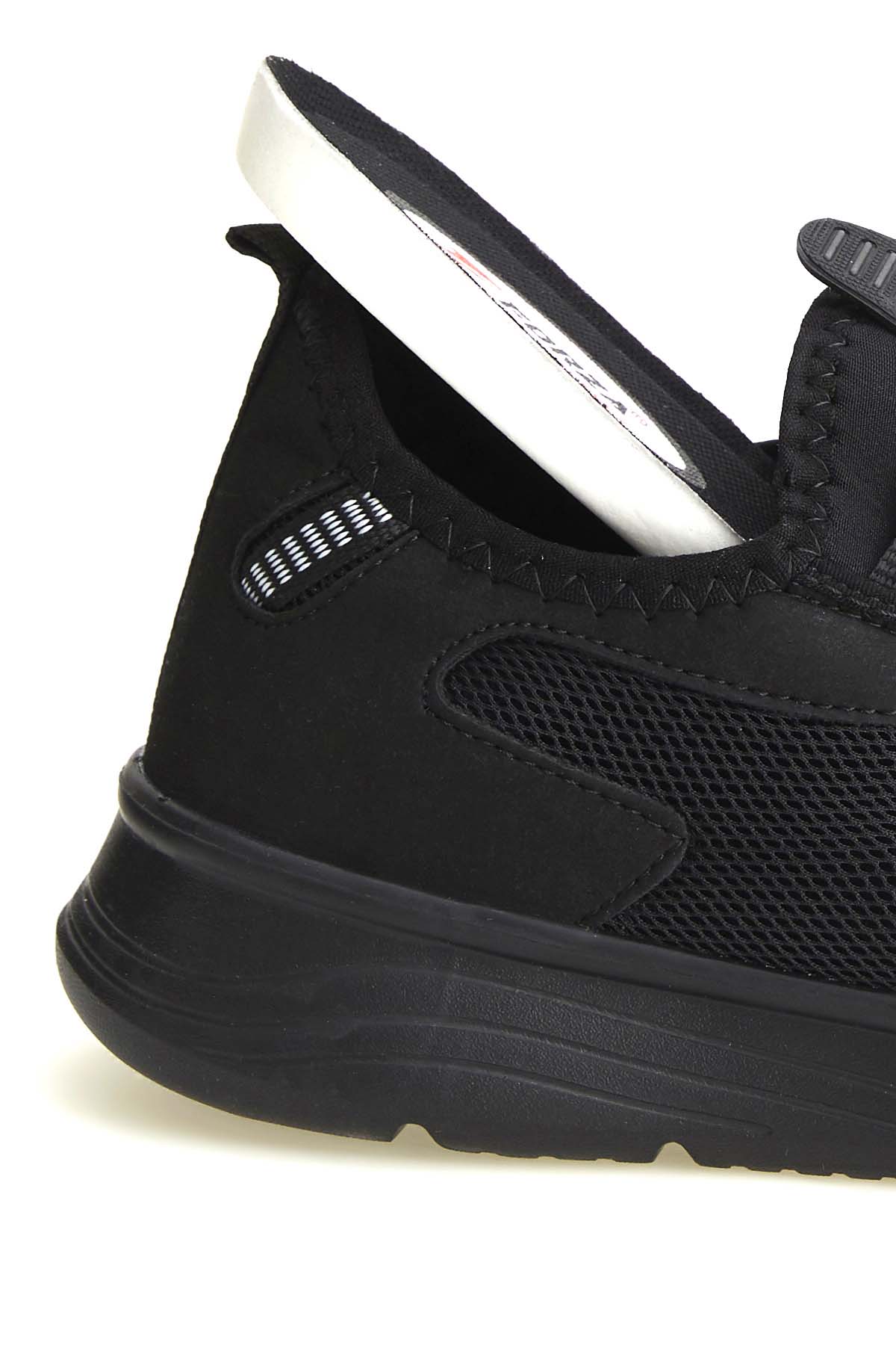 Unisex Konforlu Yürüyüş Spor Sneaker Ayakkabı SİYAH - Görsel 6