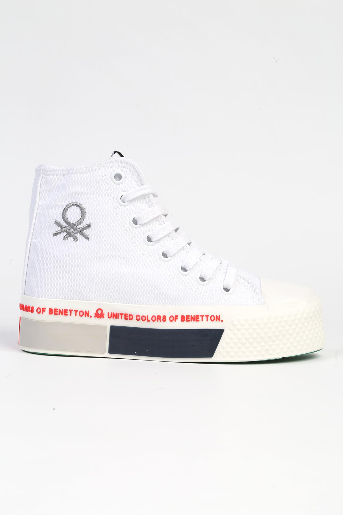 ® | BN-30942 - 3114 Beyaz Kırmızı - Kadın Spor Ayakkabı - Görsel 2